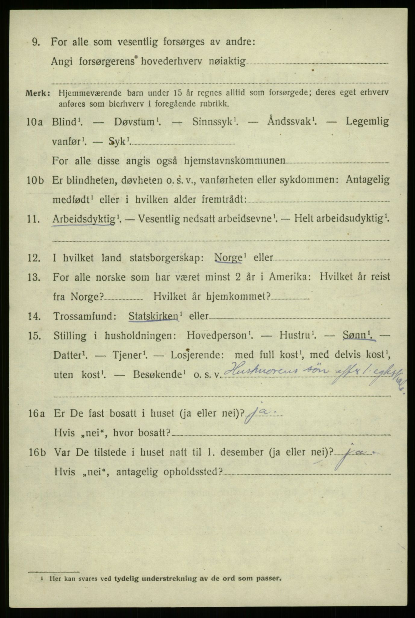 SAB, 1920 census for Davik, 1920, p. 6816