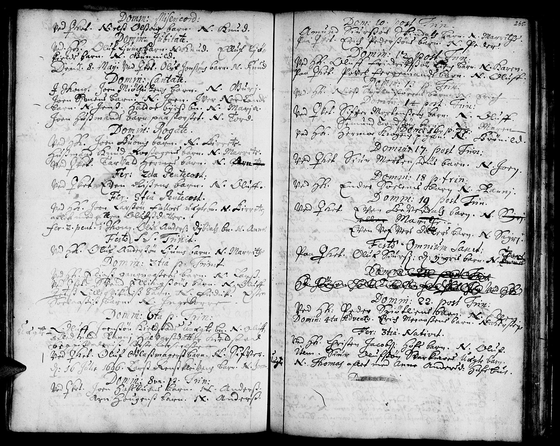 Ministerialprotokoller, klokkerbøker og fødselsregistre - Sør-Trøndelag, SAT/A-1456/668/L0801: Parish register (official) no. 668A01, 1695-1716, p. 264-265