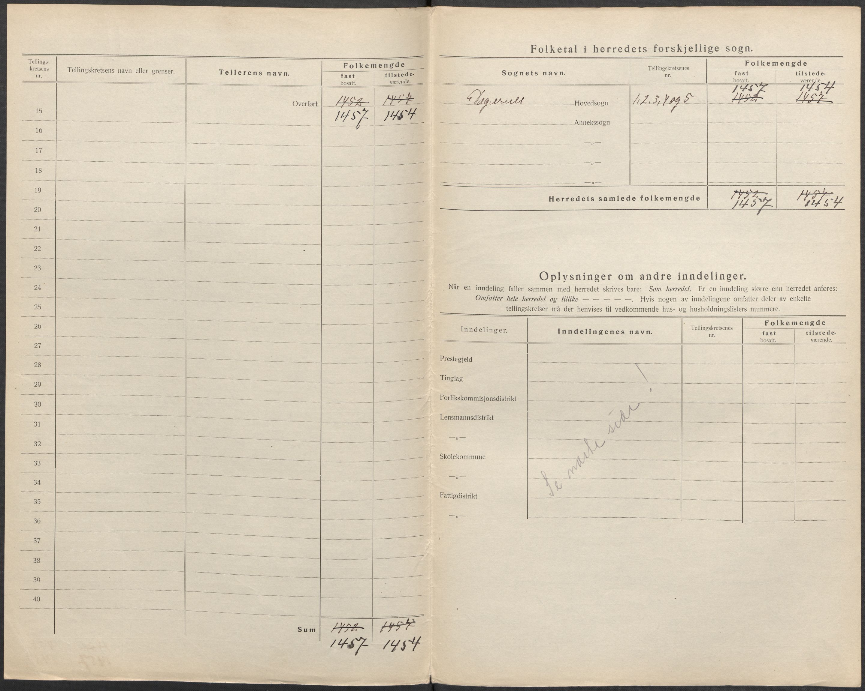 SAO, 1920 census for Degernes, 1920, p. 7