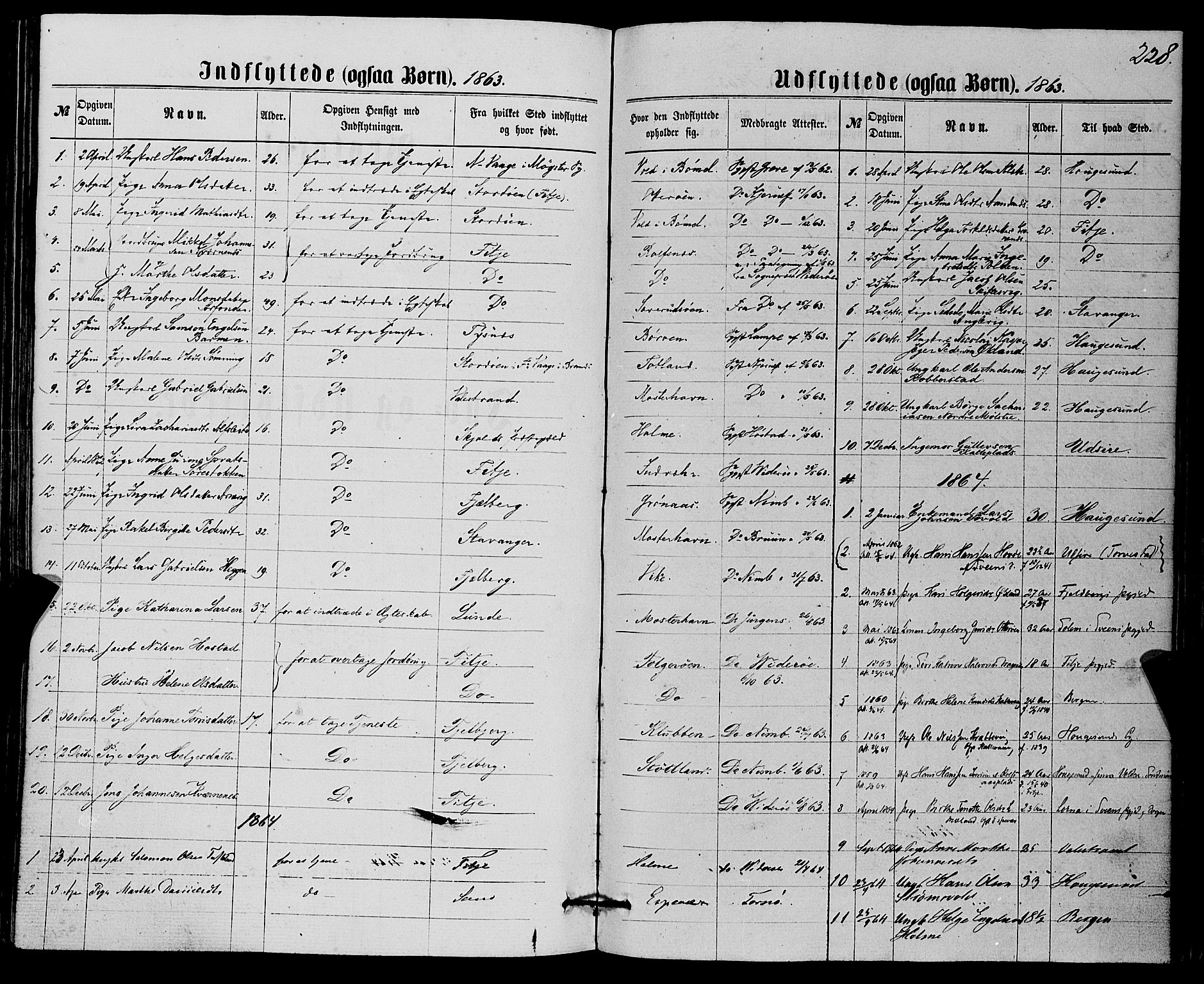 Finnås sokneprestembete, SAB/A-99925/H/Ha/Haa/Haaa/L0008: Parish register (official) no. A 8, 1863-1872, p. 228