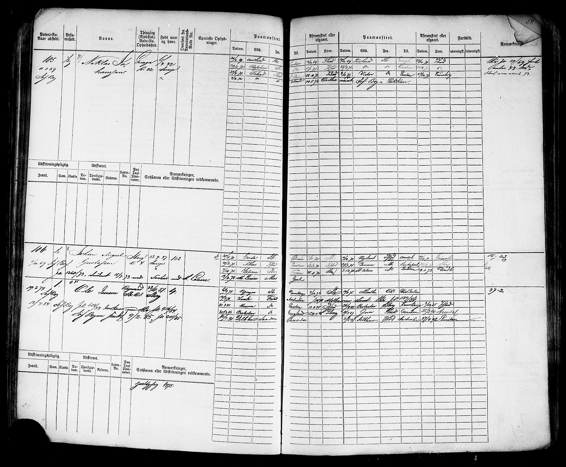 Sarpsborg mønstringskontor, AV/SAO-A-10569c/F/Fc/Fcb/L0003: Hovedrulle, 1860-1881, p. 56