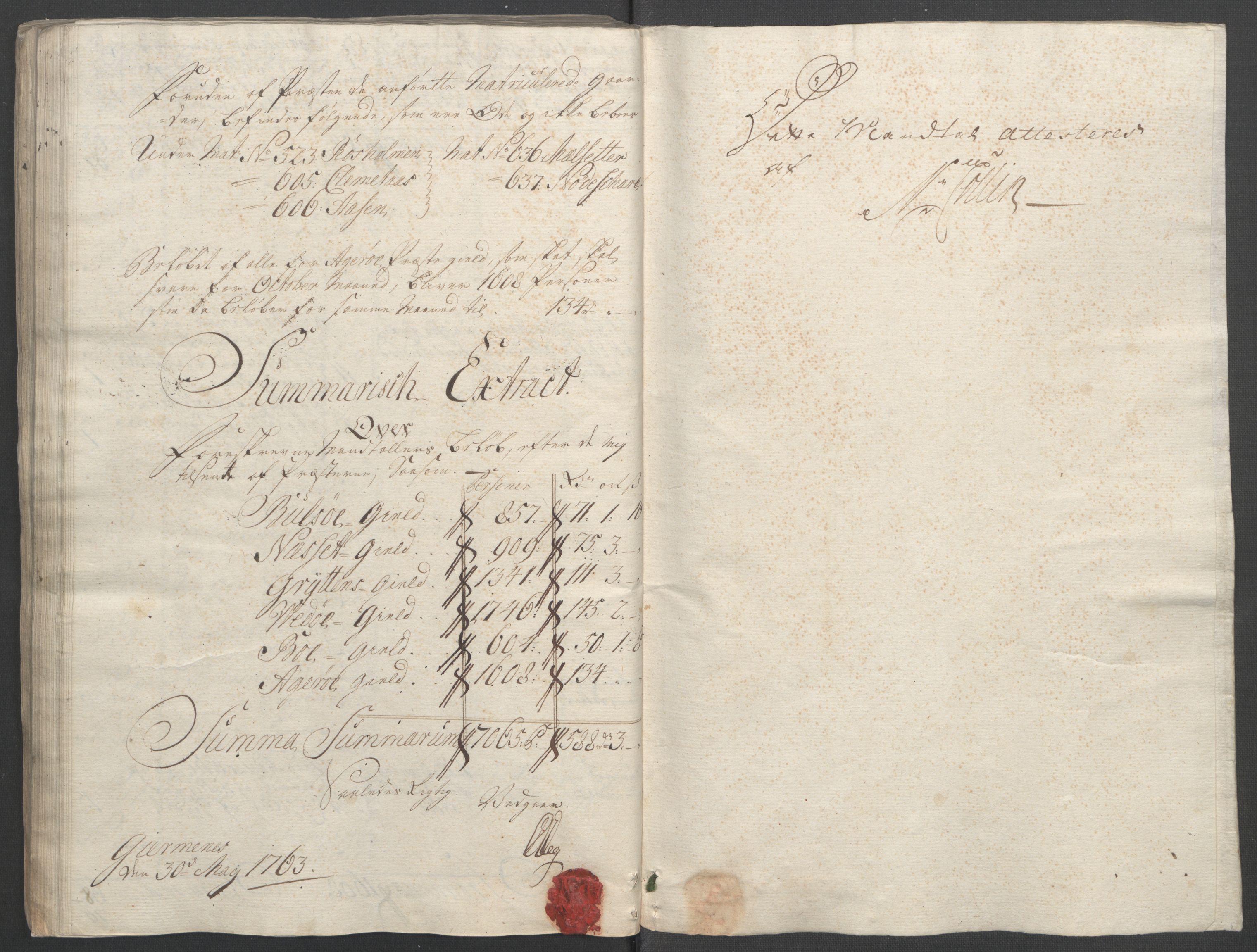 Rentekammeret inntil 1814, Reviderte regnskaper, Fogderegnskap, AV/RA-EA-4092/R55/L3730: Ekstraskatten Romsdal, 1762-1763, p. 151