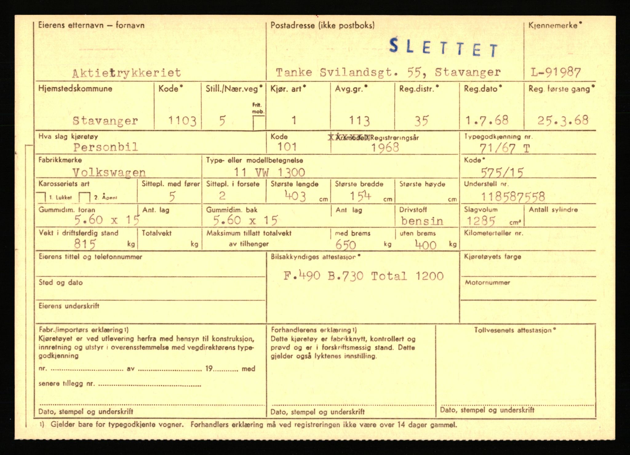 Stavanger trafikkstasjon, AV/SAST-A-101942/0/F/L0075: L-88800 - L-92499, 1930-1971, p. 2072