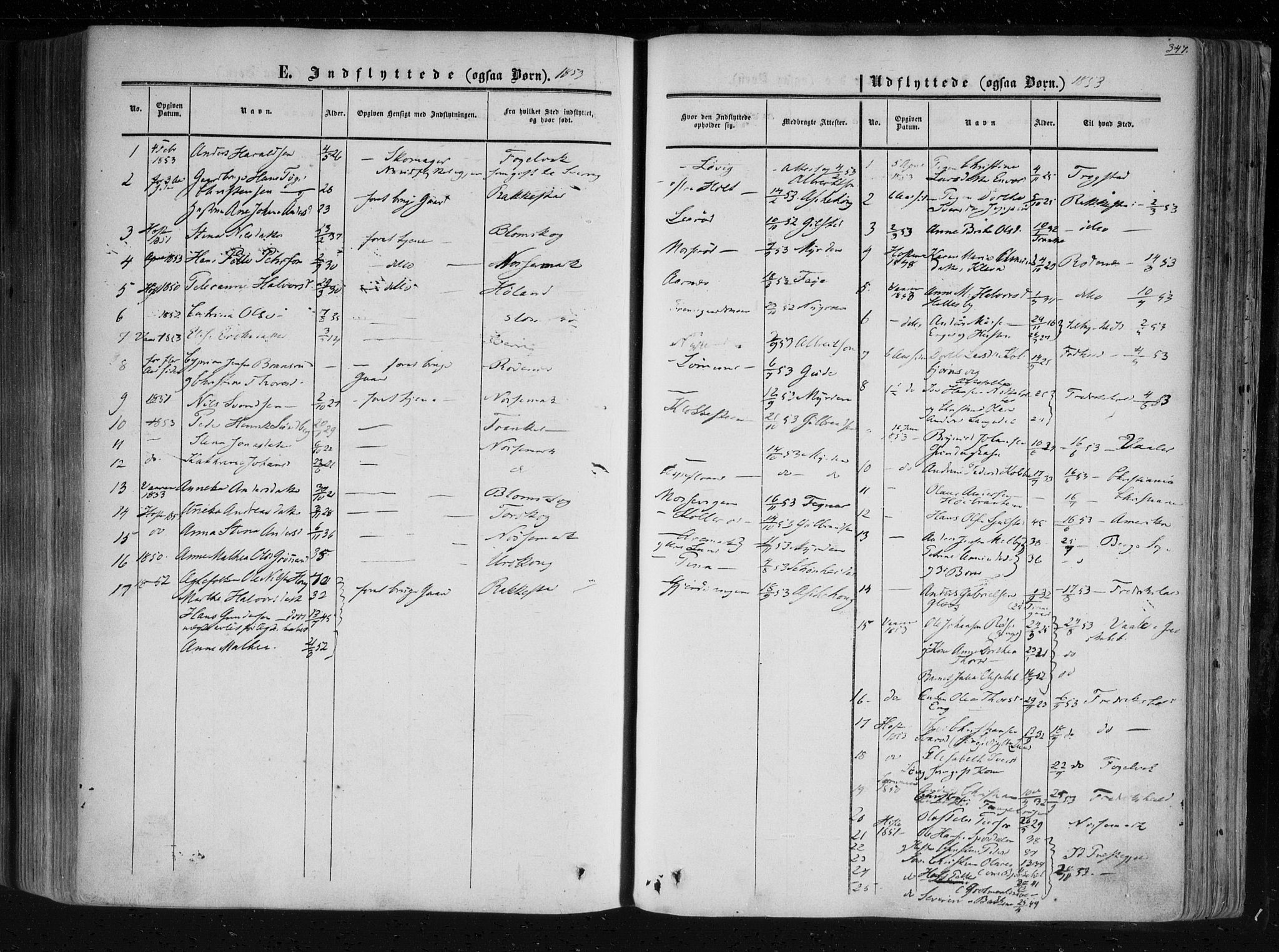 Aremark prestekontor Kirkebøker, AV/SAO-A-10899/F/Fc/L0003: Parish register (official) no. III 3, 1850-1865, p. 347