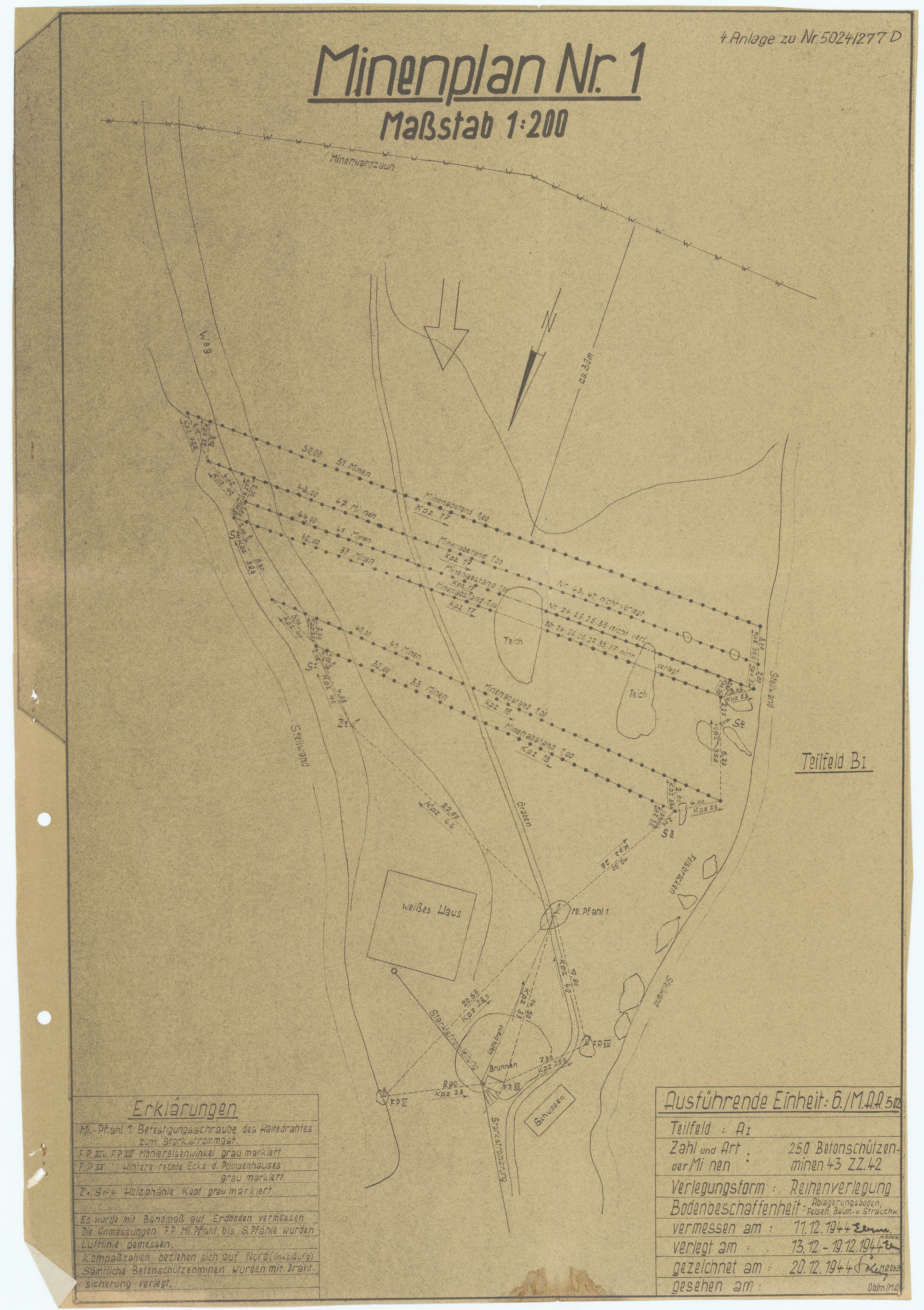 Forsvaret, Sørlandet sjøforsvarsdistrikt, RA/RAFA-3266/F/Fb/Fbf/L0323: Tyske landminefelter, 1945, p. 37