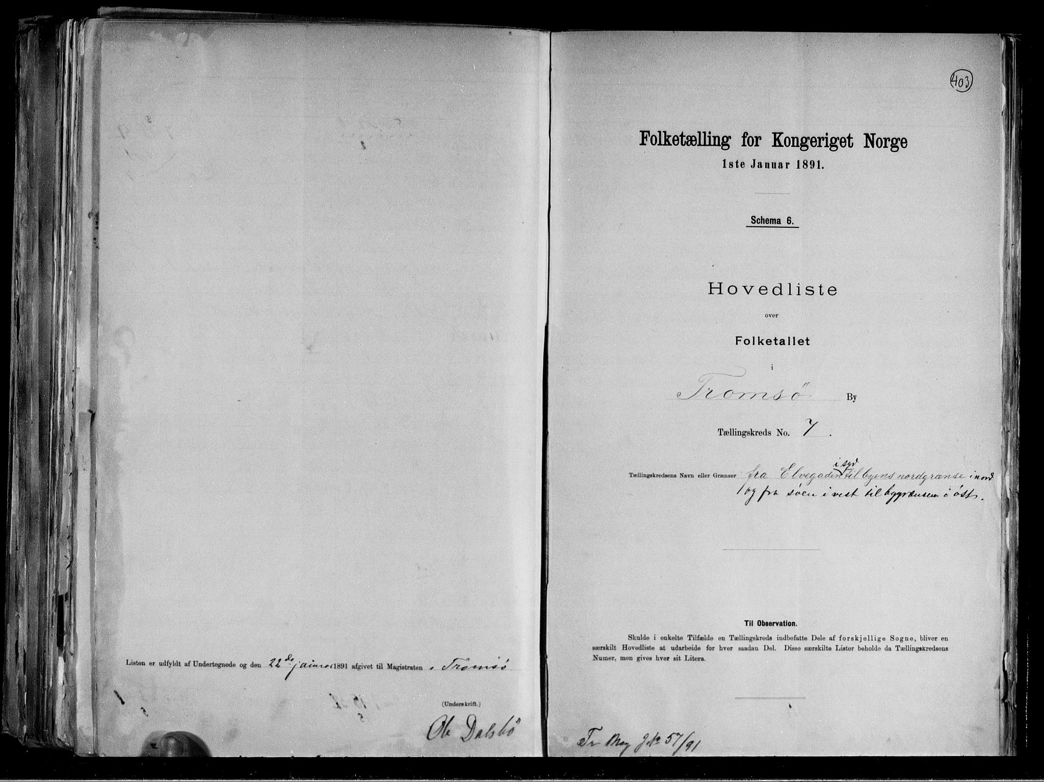 RA, 1891 census for 1902 Tromsø, 1891, p. 21