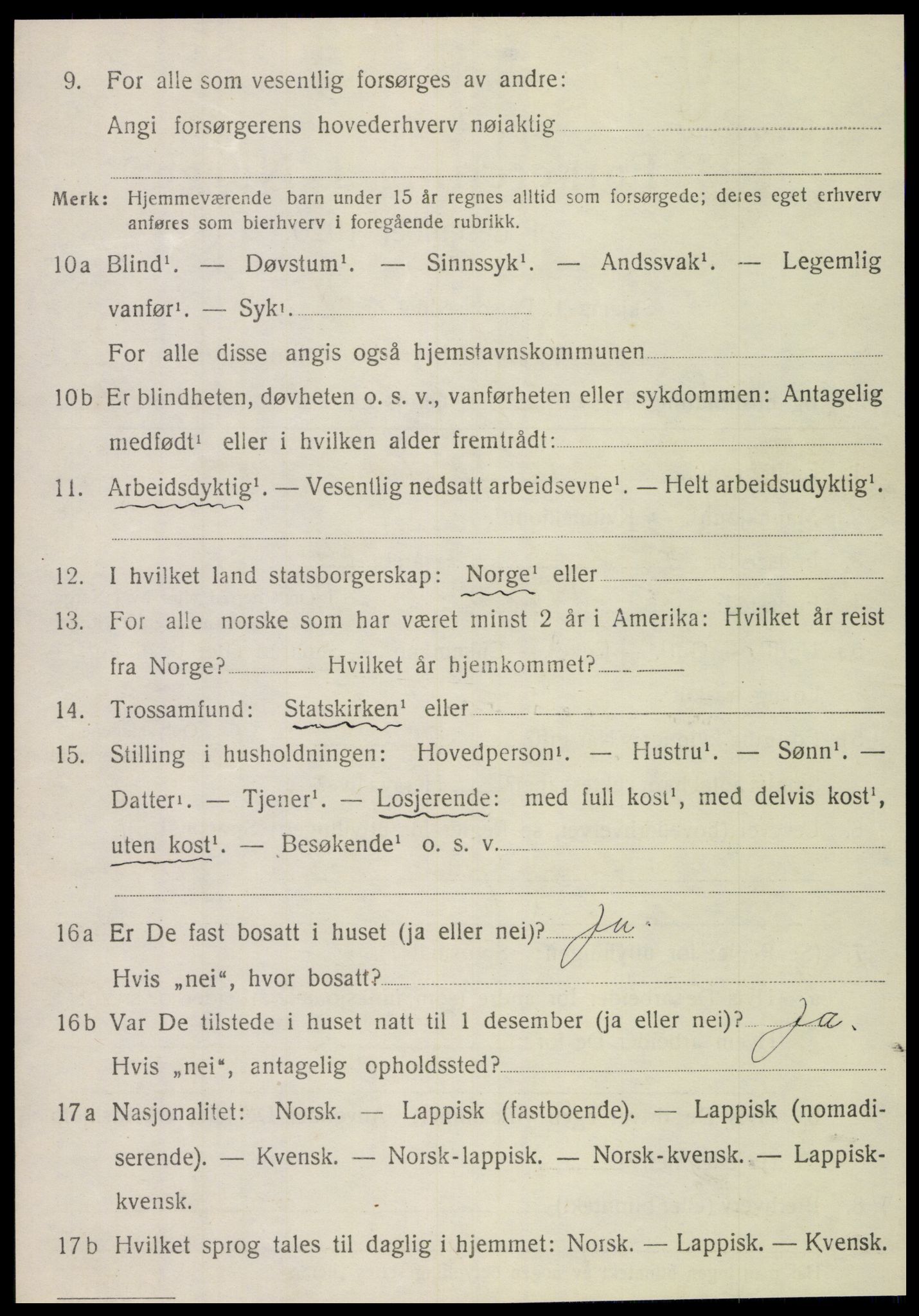 SAT, 1920 census for Brønnøy, 1920, p. 2879