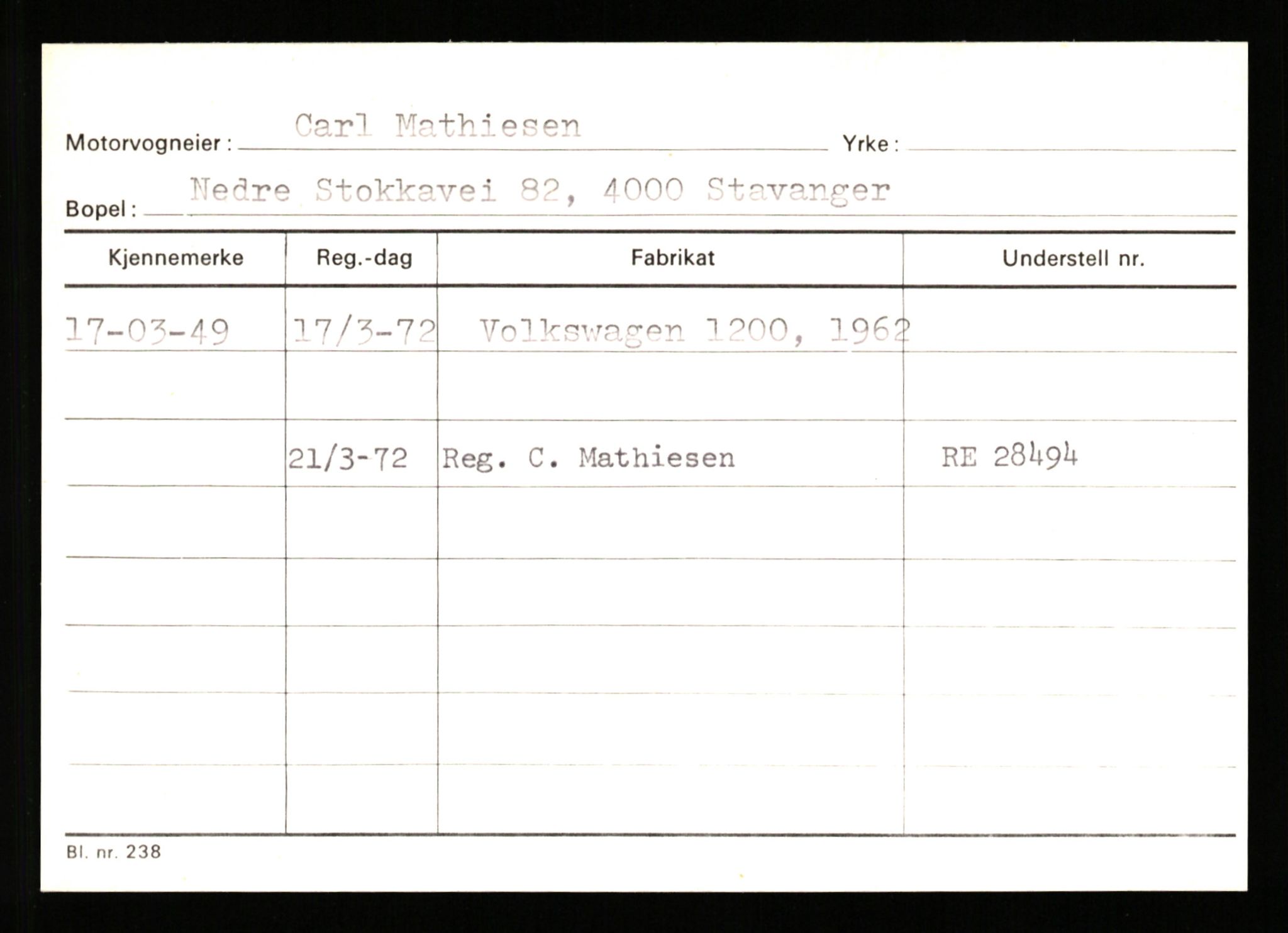 Stavanger trafikkstasjon, AV/SAST-A-101942/0/G/L0010: Registreringsnummer: 130000 - 239953, 1930-1971, p. 1373