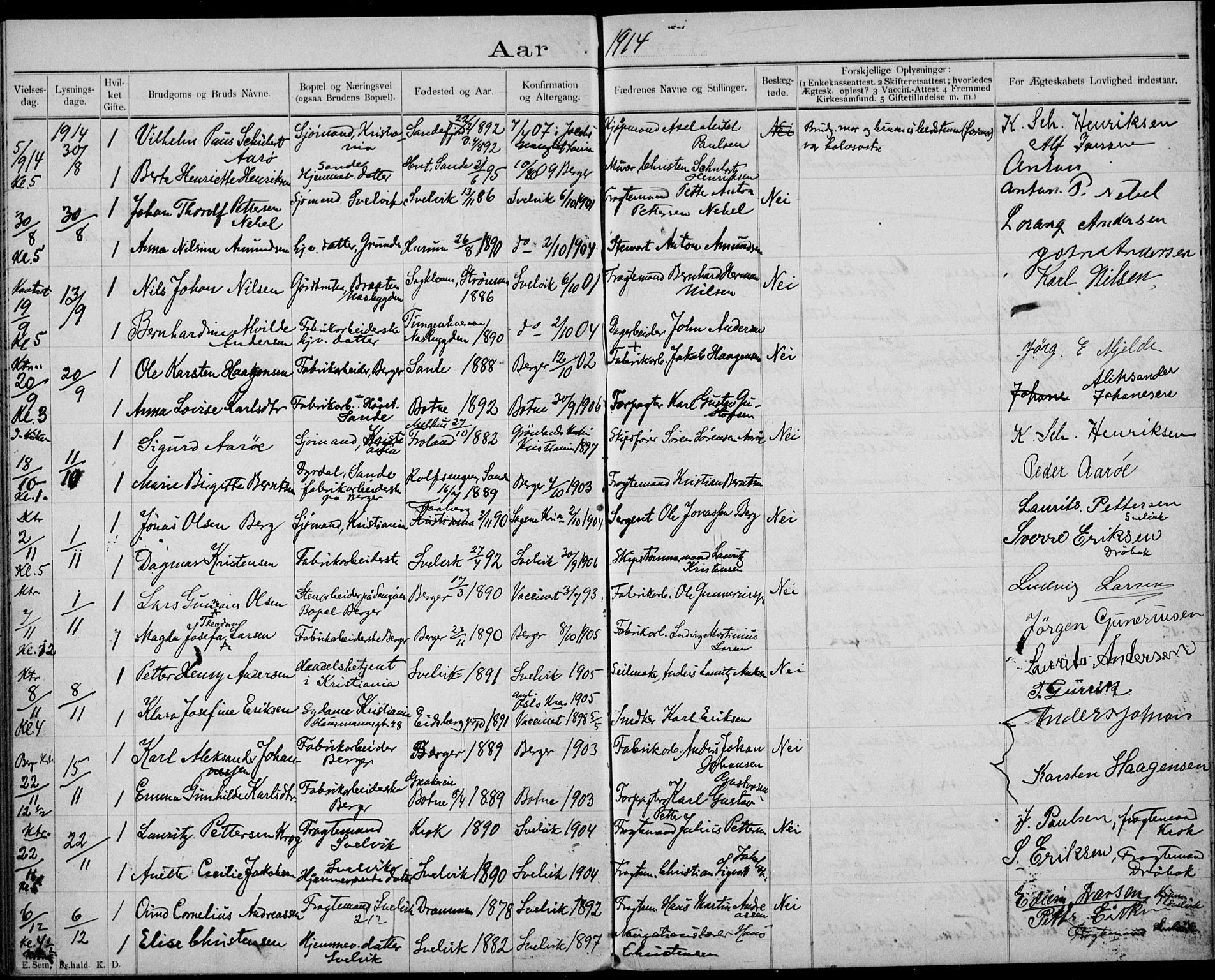 Strømm kirkebøker, AV/SAKO-A-322/H/Ha/L0002: Banns register no. 2, 1897-1919