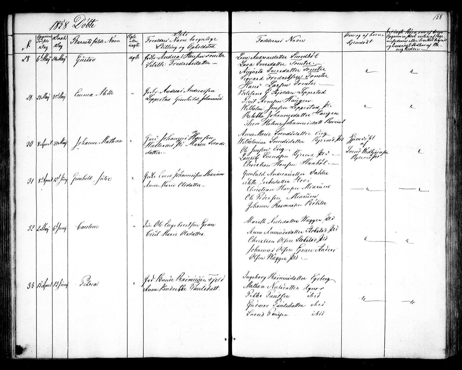 Hobøl prestekontor Kirkebøker, SAO/A-2002/F/Fa/L0003: Parish register (official) no. I 3, 1842-1864, p. 138