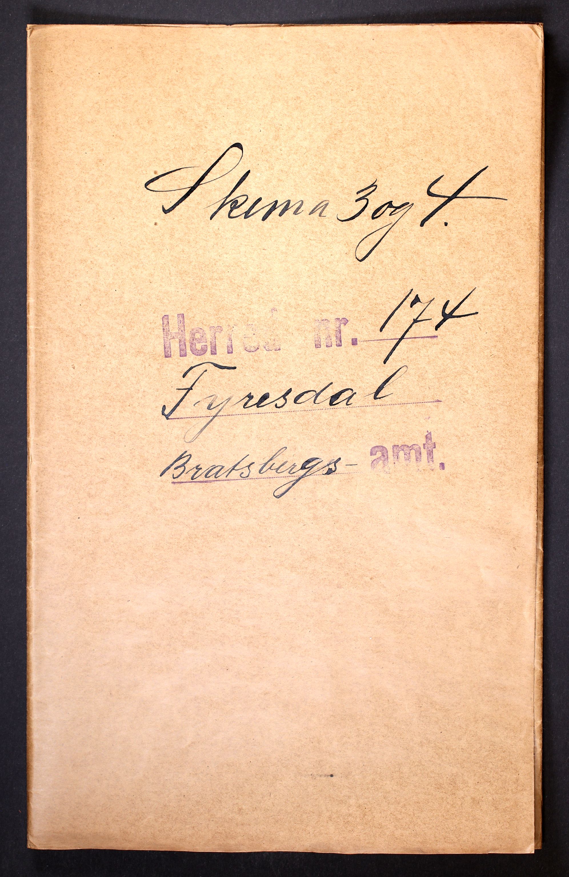 RA, 1910 census for Fyresdal, 1910, p. 1