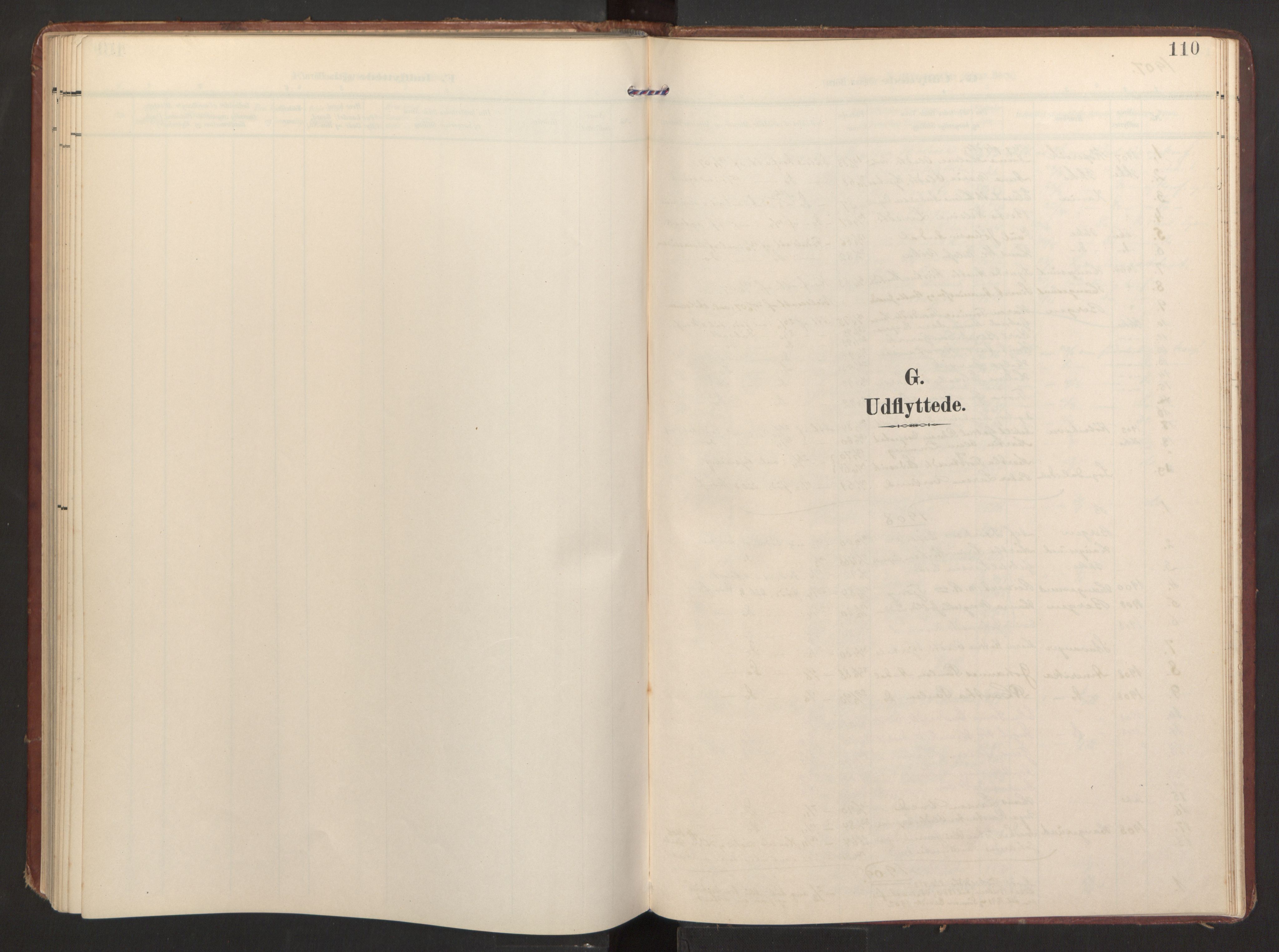 Finnås sokneprestembete, SAB/A-99925/H/Ha/Haa/Haad/L0003: Parish register (official) no. D 3, 1907-1921, p. 110