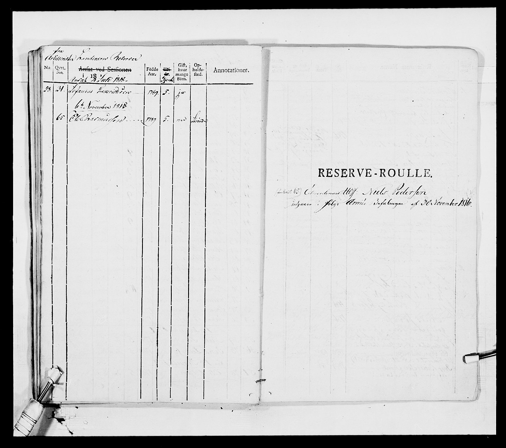 Generalitets- og kommissariatskollegiet, Det kongelige norske kommissariatskollegium, RA/EA-5420/E/Eh/L0002b: Norske artilleribrigade, 1811, p. 161