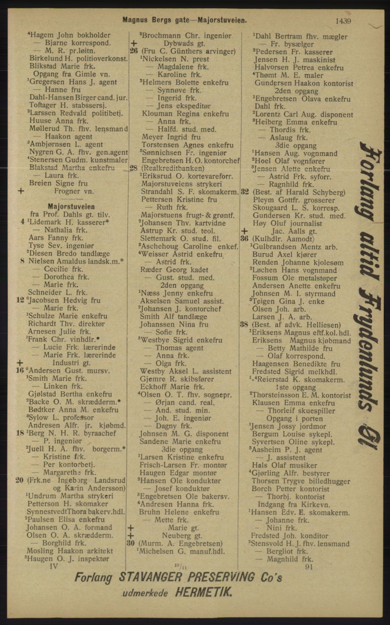 Kristiania/Oslo adressebok, PUBL/-, 1913, p. 1395