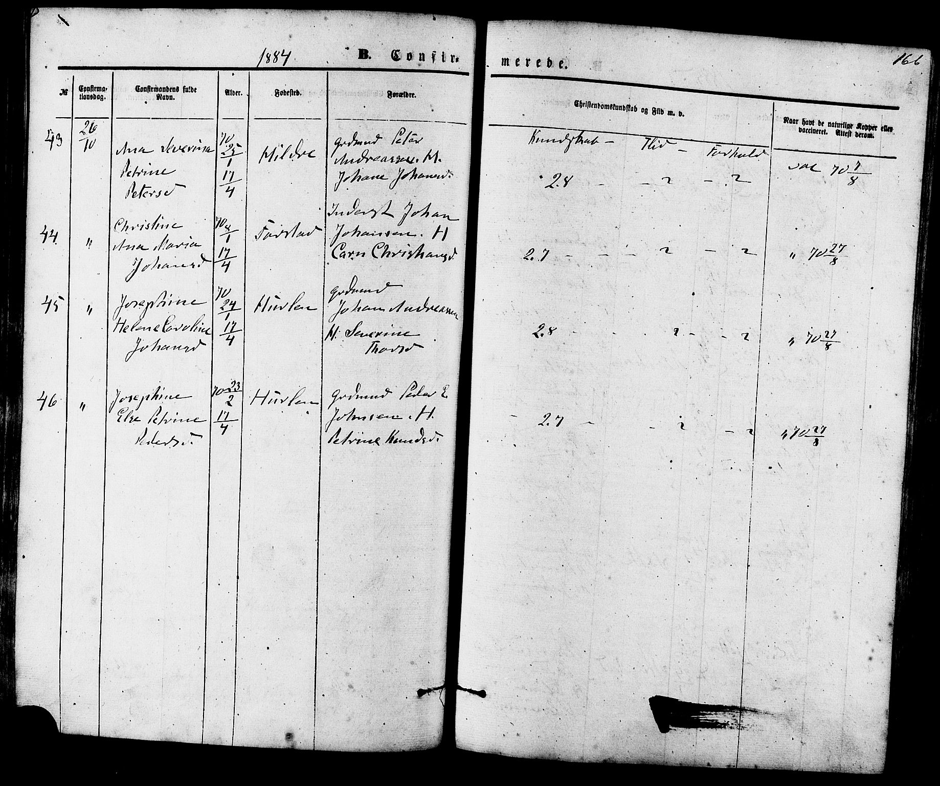 Ministerialprotokoller, klokkerbøker og fødselsregistre - Møre og Romsdal, SAT/A-1454/536/L0500: Parish register (official) no. 536A09, 1876-1889, p. 166