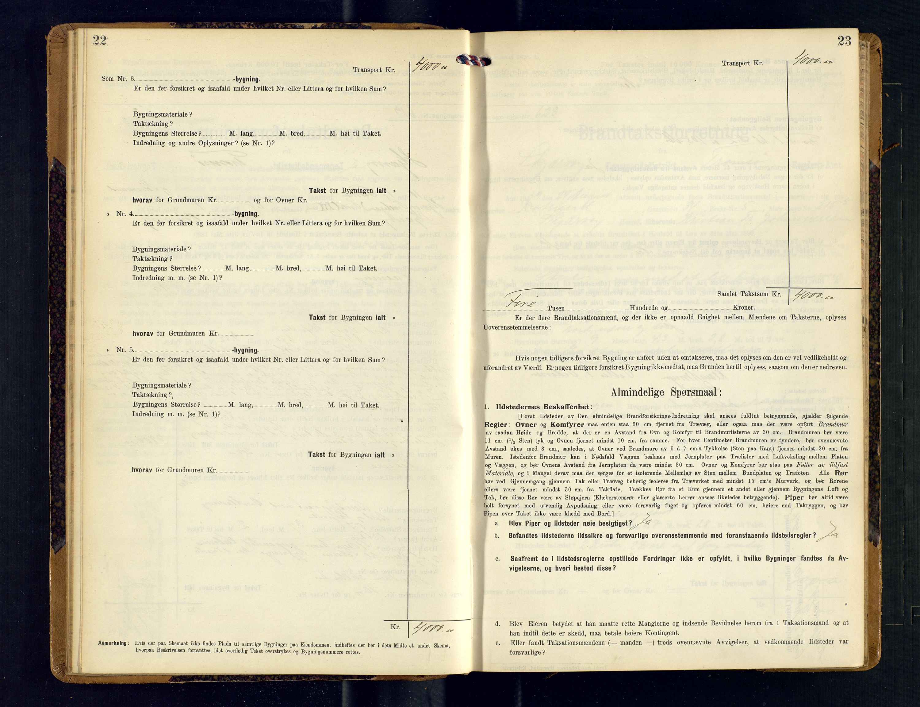 Skjervøy lensmannskontor, AV/SATØ-SATØ-63/F/Fu/Fub/L0247: Branntakstprotokoll (S), 1909-1912, p. 22-23