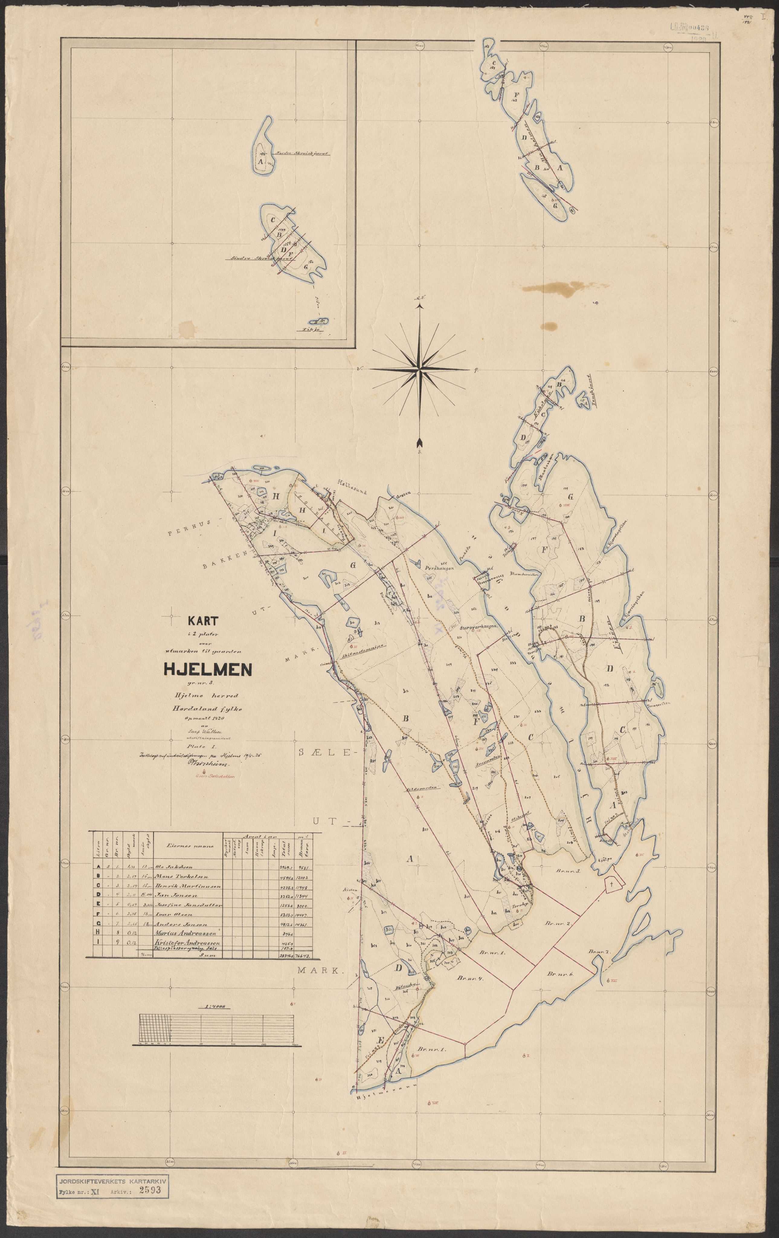 Jordskifteverkets kartarkiv, AV/RA-S-3929/T, 1859-1988, p. 2914