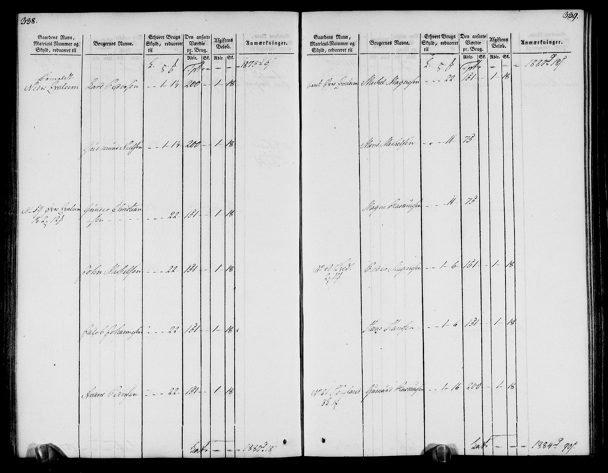 Rentekammeret inntil 1814, Realistisk ordnet avdeling, AV/RA-EA-4070/N/Ne/Nea/L0113: Nordhordland og Voss fogderi. Oppebørselsregister, 1803-1804, p. 176