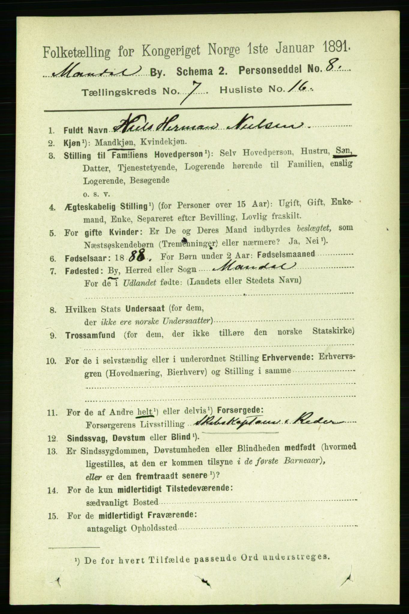 RA, 1891 census for 1002 Mandal, 1891, p. 2348