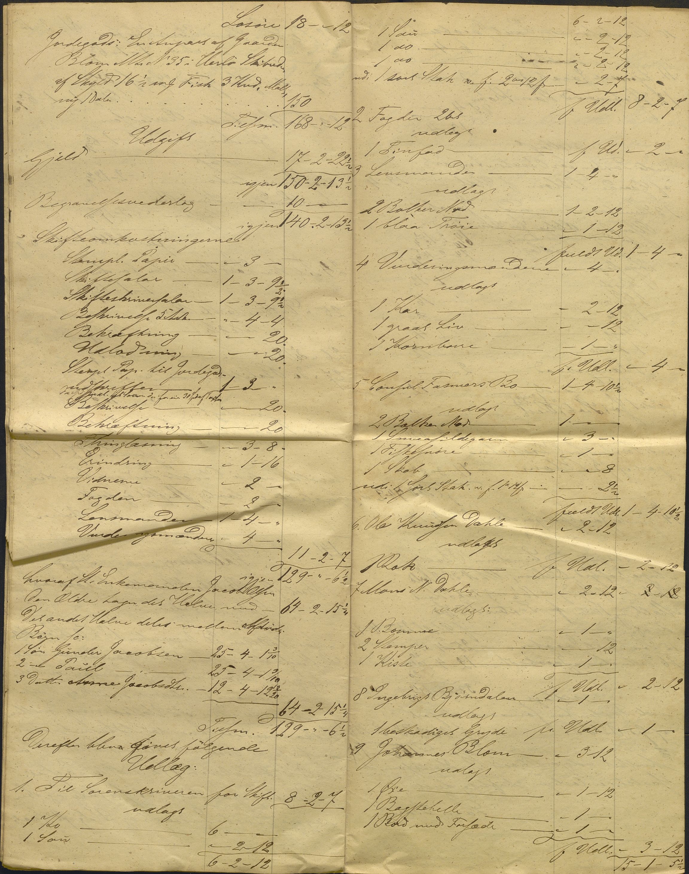 Nordhordland sorenskrivar, AV/SAB-A-2901/1/H/Hd/Hdb/L0001: Konsept til utlodningar, 1850-1852, p. 271