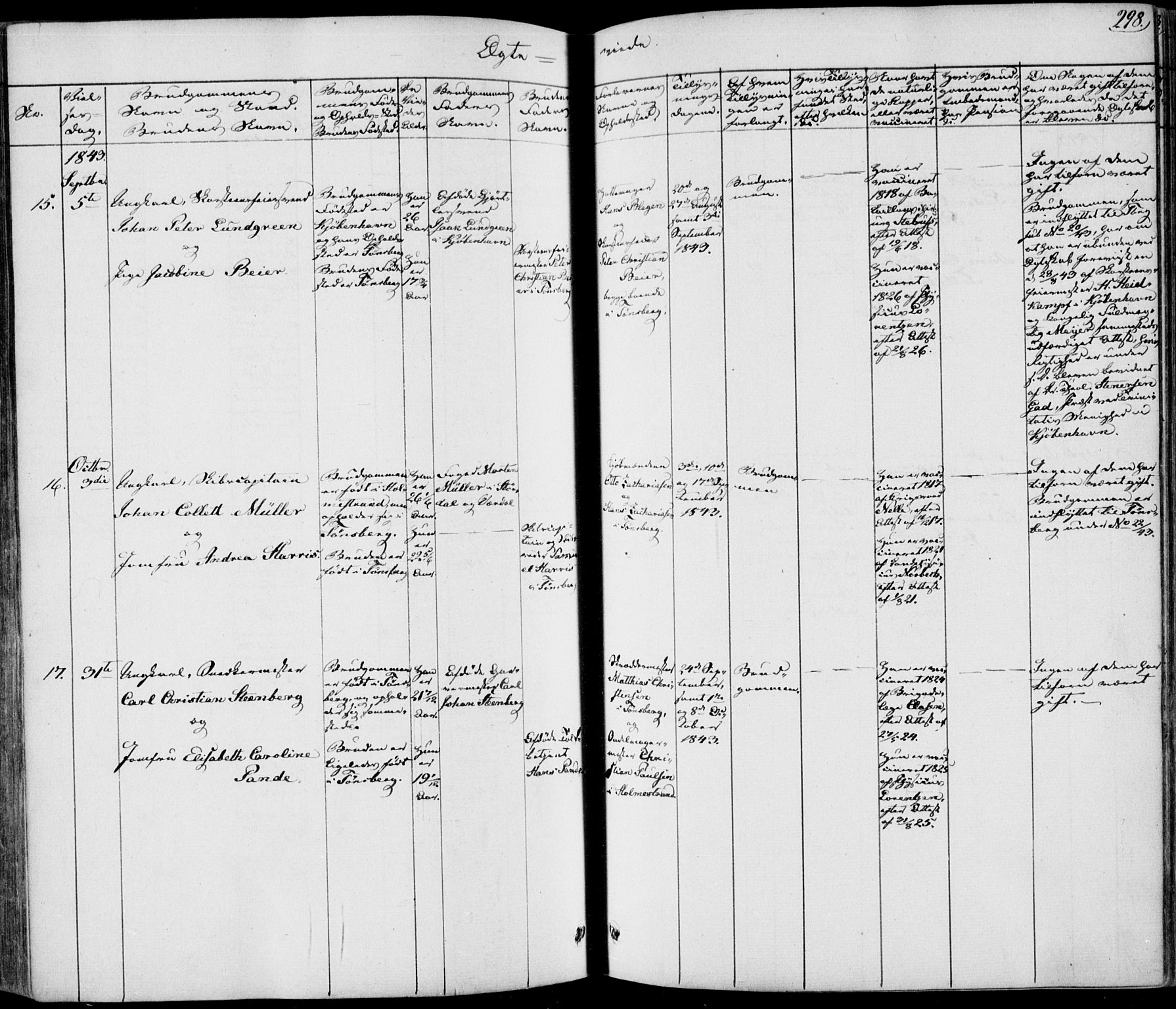 Tønsberg kirkebøker, AV/SAKO-A-330/F/Fa/L0006: Parish register (official) no. I 6, 1836-1844, p. 298