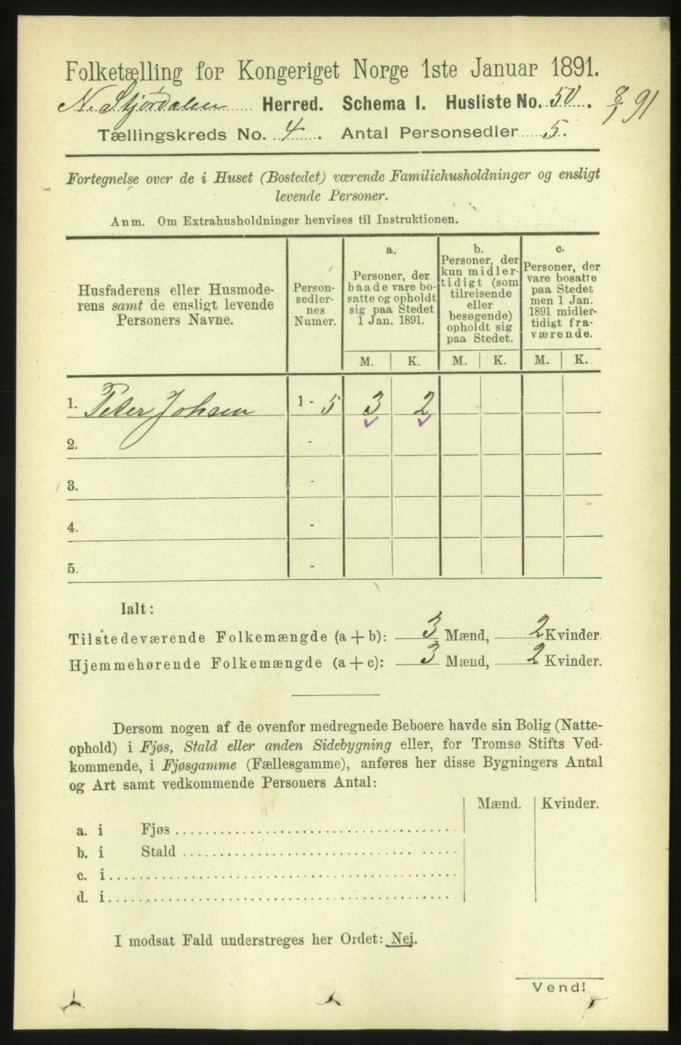 RA, 1891 census for 1714 Nedre Stjørdal, 1891, p. 1618