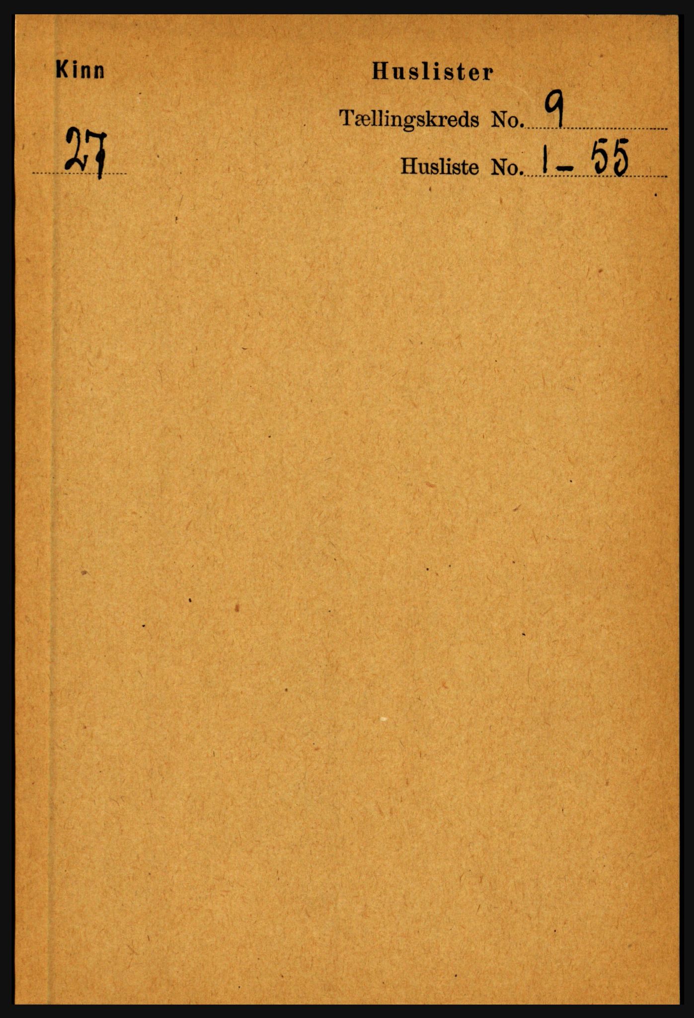 RA, 1891 census for 1437 Kinn, 1891, p. 3399