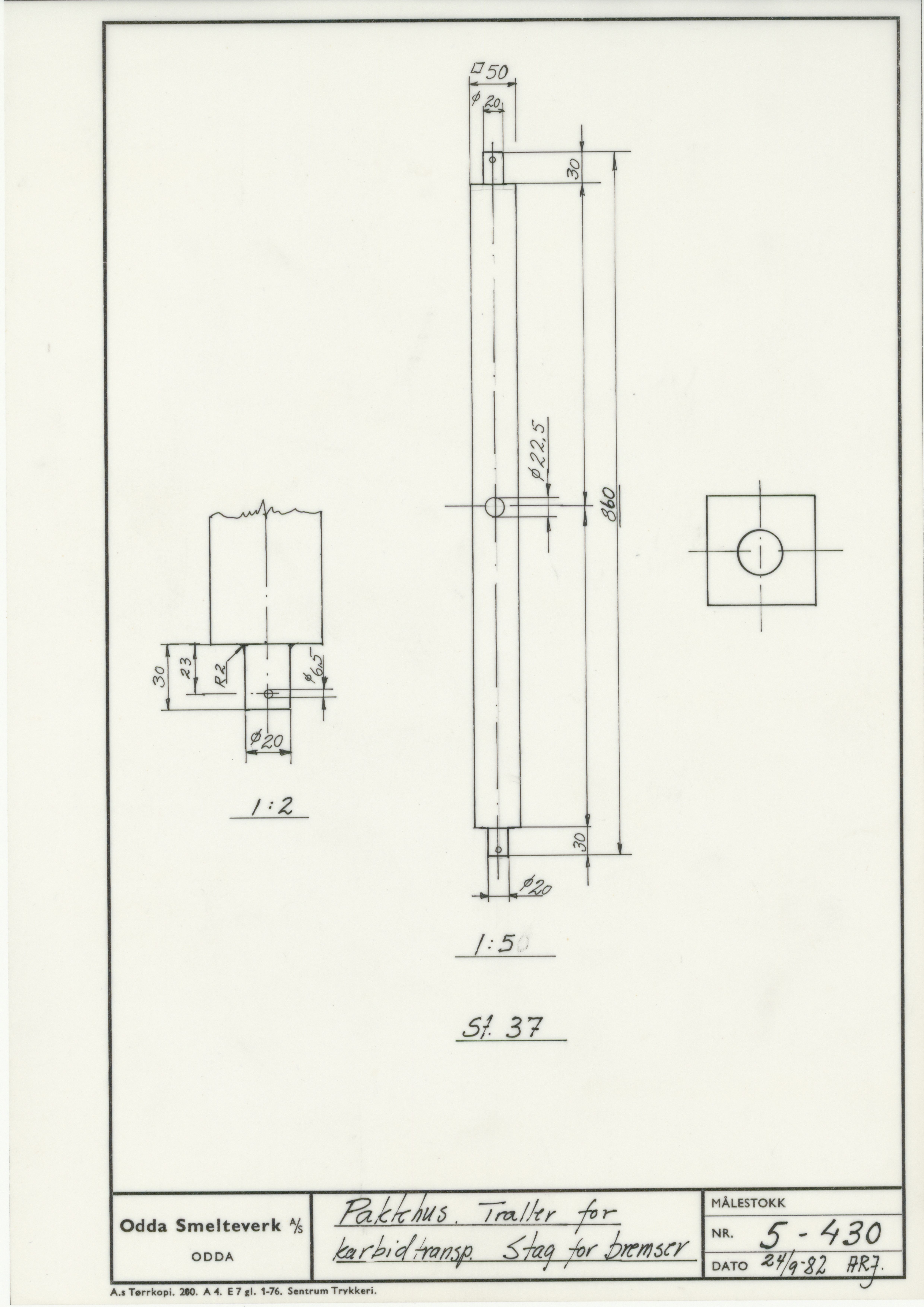 Odda smelteverk AS, KRAM/A-0157.1/T/Td/L0005: Gruppe 5. Transport, taubane, 1954-1994, p. 117