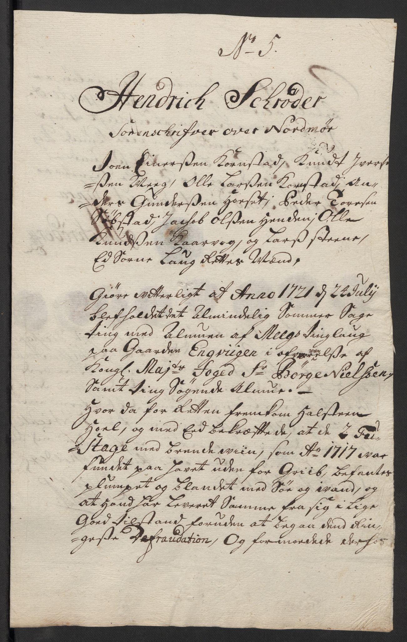 Rentekammeret inntil 1814, Reviderte regnskaper, Fogderegnskap, AV/RA-EA-4092/R56/L3752: Fogderegnskap Nordmøre, 1719, p. 320