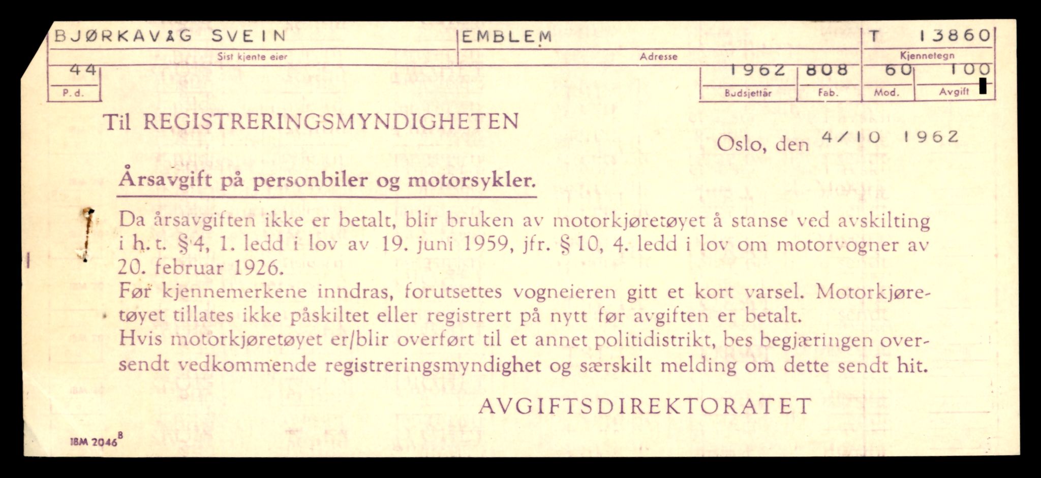 Møre og Romsdal vegkontor - Ålesund trafikkstasjon, AV/SAT-A-4099/F/Fe/L0041: Registreringskort for kjøretøy T 13710 - T 13905, 1927-1998, p. 2699