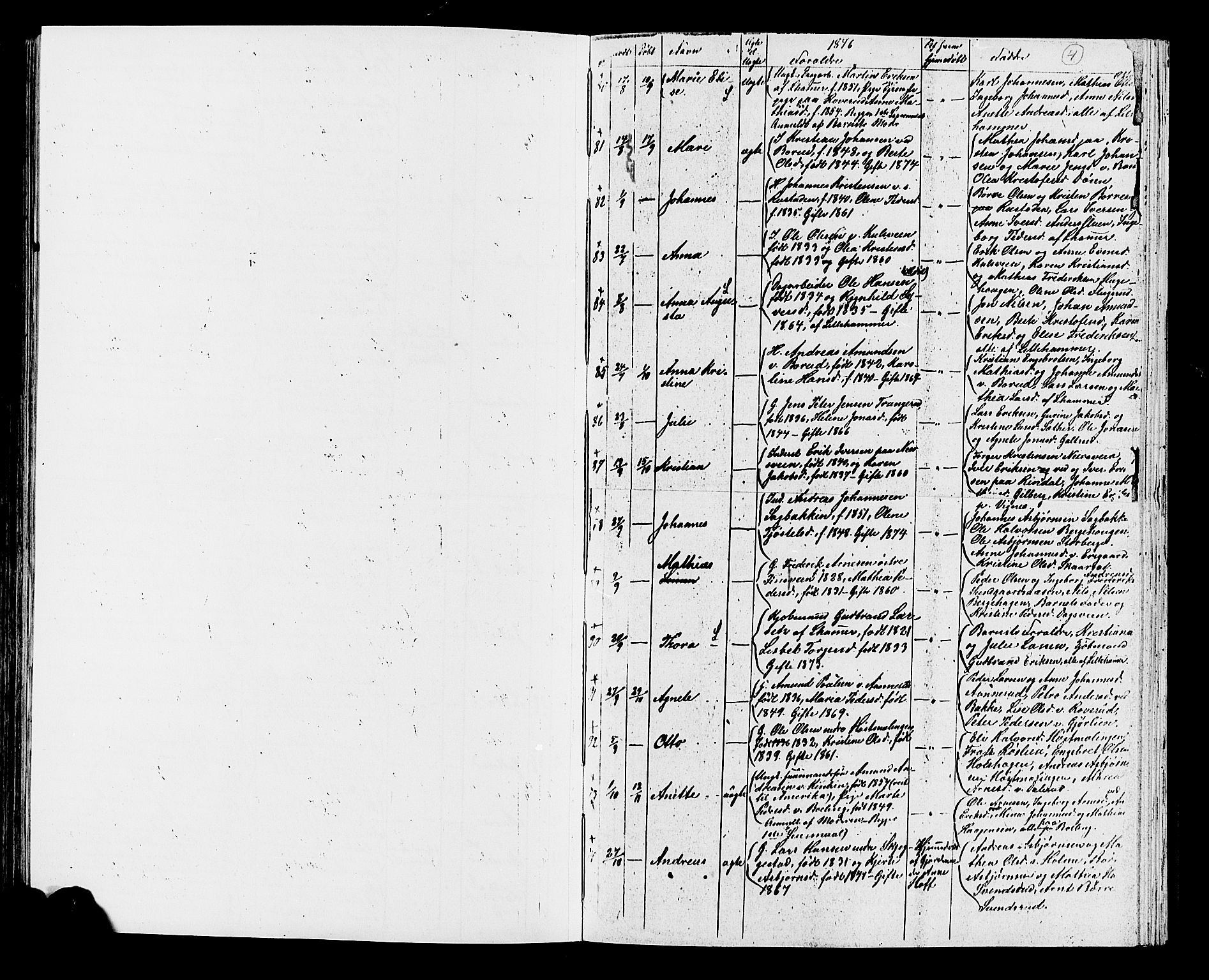 Fåberg prestekontor, AV/SAH-PREST-086/H/Ha/Hab/L0007: Parish register (copy) no. 7, 1856-1891, p. 4