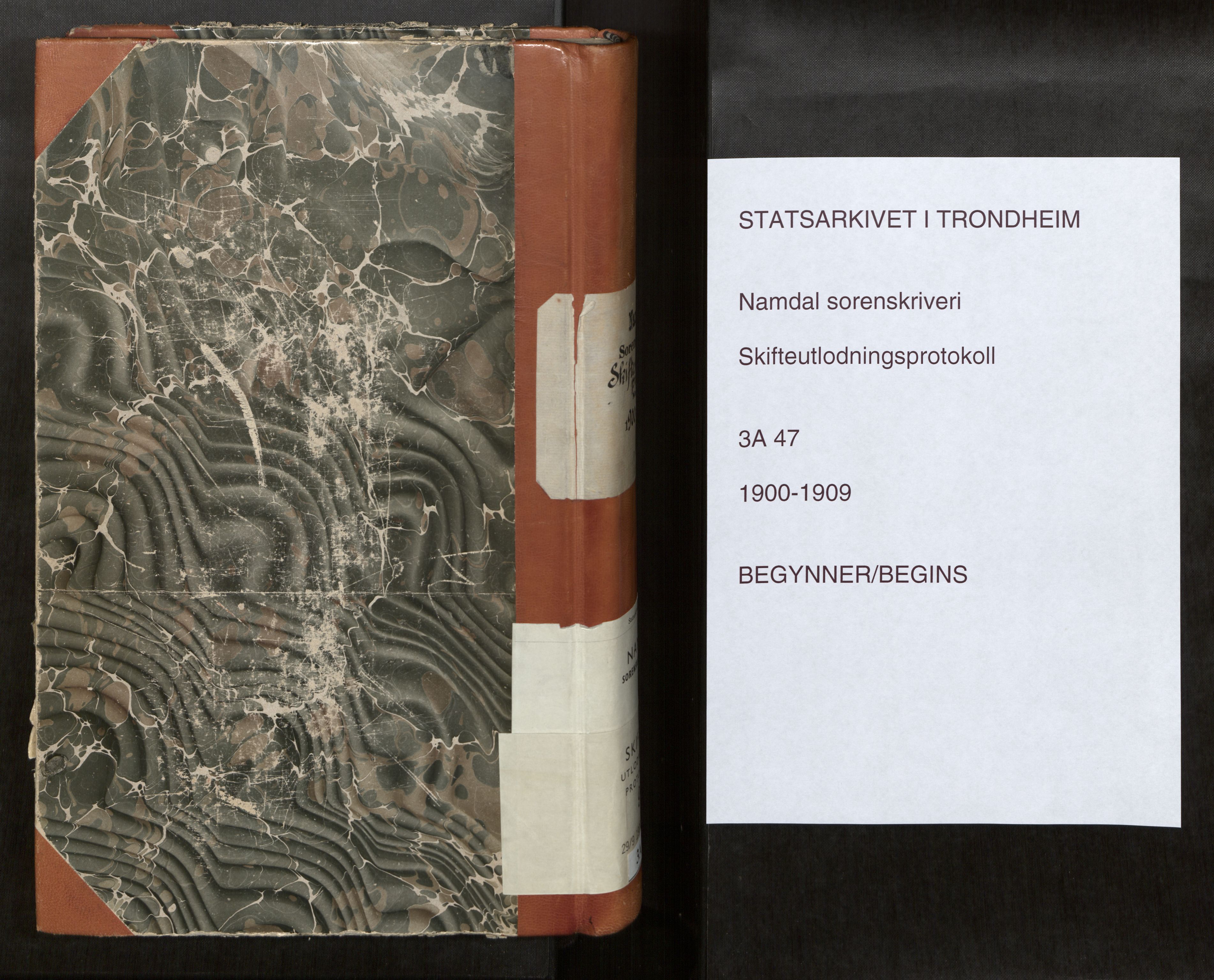 Namdal sorenskriveri, AV/SAT-A-4133/1/3/3A/L0047: Skifteprotokoll nr. 9, 1900-1909