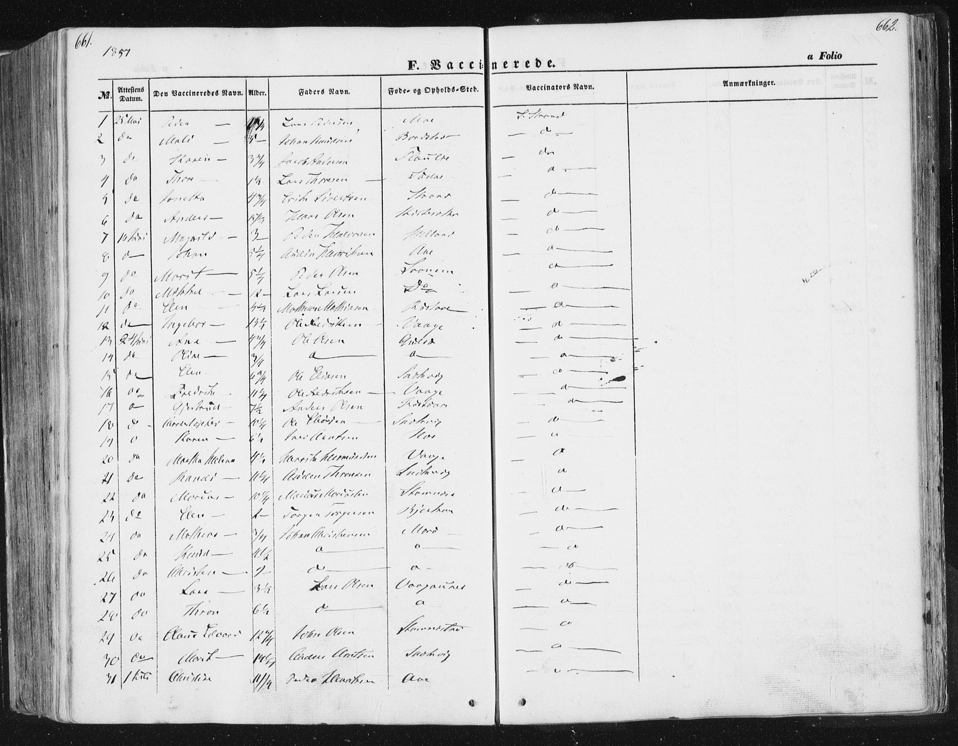 Ministerialprotokoller, klokkerbøker og fødselsregistre - Sør-Trøndelag, SAT/A-1456/630/L0494: Parish register (official) no. 630A07, 1852-1868, p. 661-662