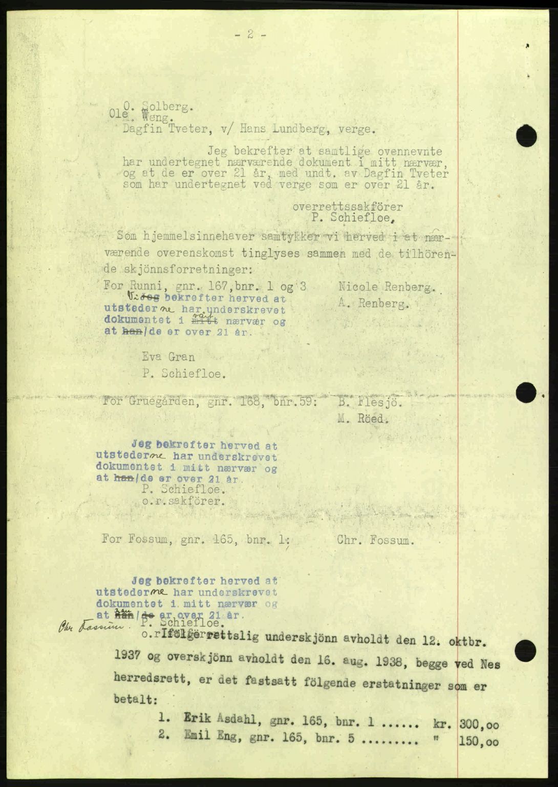 Nes tingrett, SAO/A-10548/G/Gb/Gbb/L0010: Mortgage book no. 54, 1939-1940, Diary no: : 685/1940