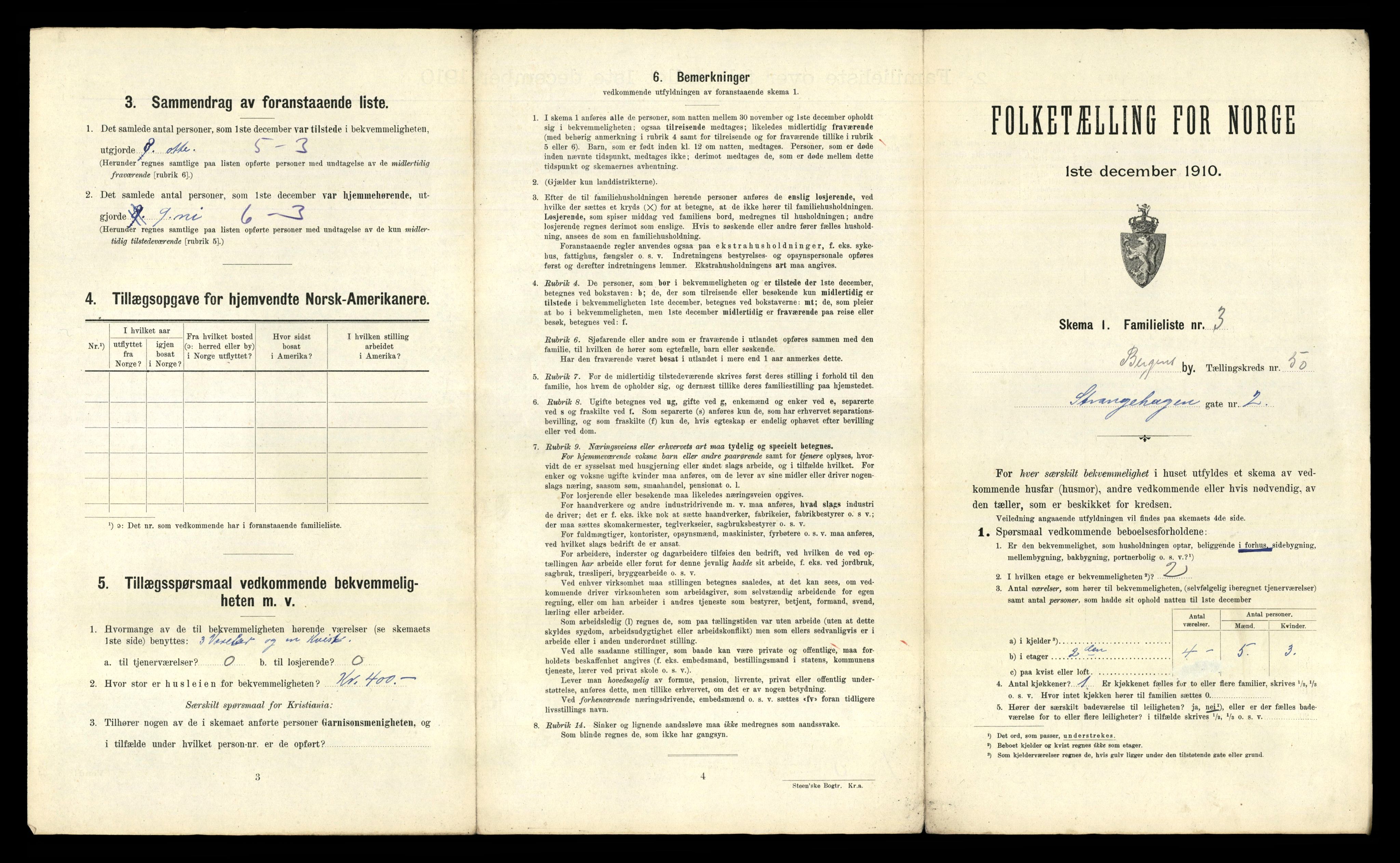 RA, 1910 census for Bergen, 1910, p. 17217