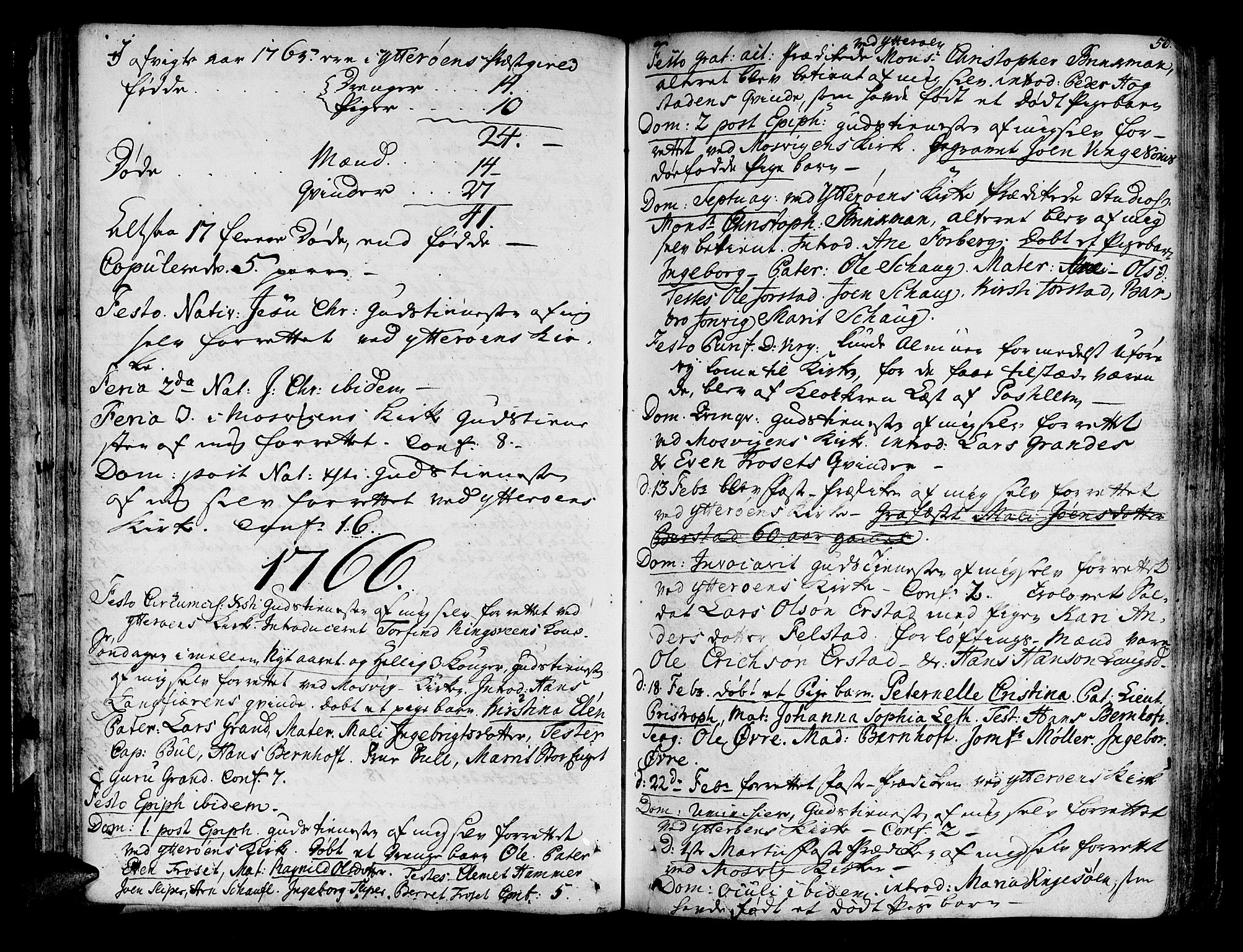 Ministerialprotokoller, klokkerbøker og fødselsregistre - Nord-Trøndelag, SAT/A-1458/722/L0216: Parish register (official) no. 722A03, 1756-1816, p. 50