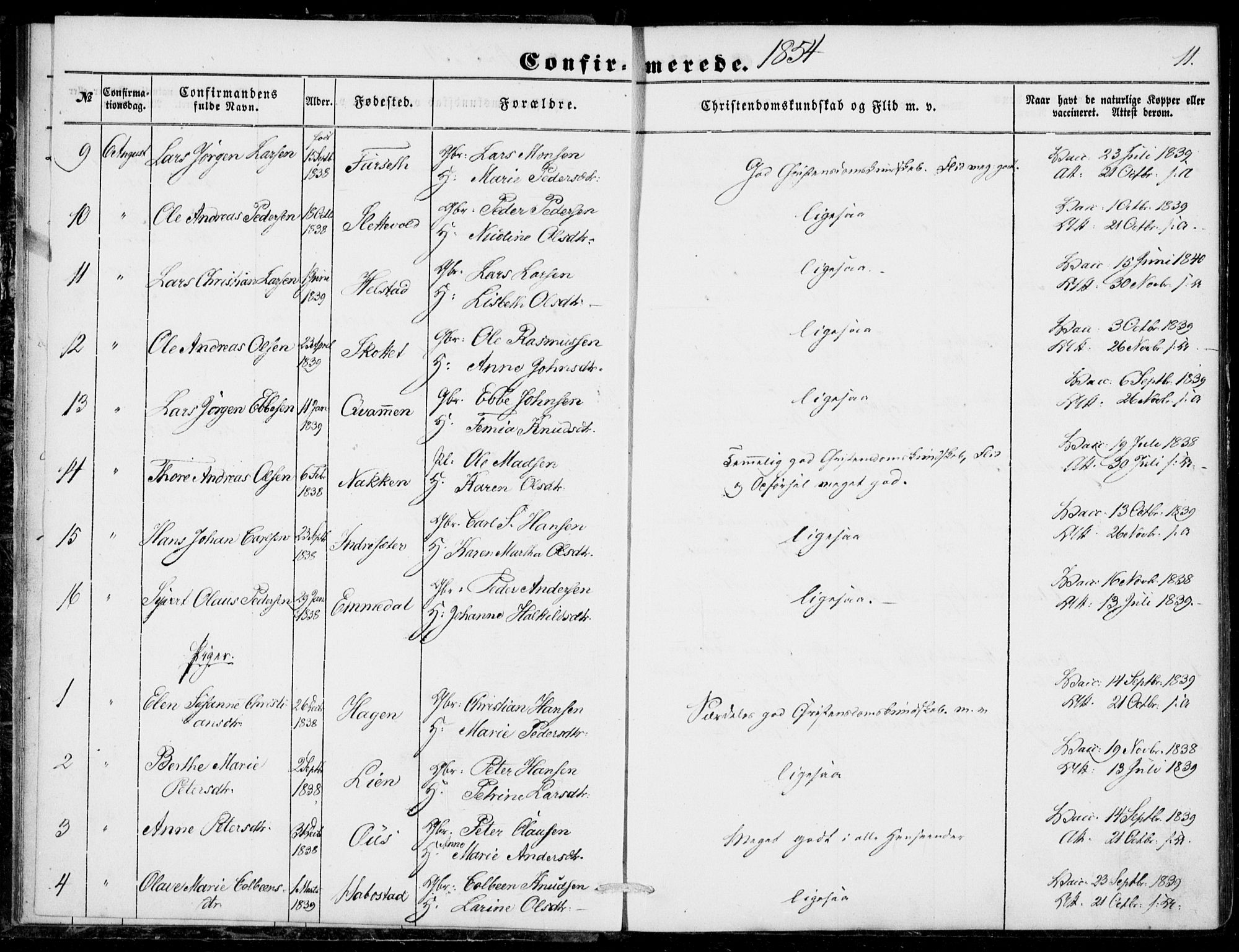 Ministerialprotokoller, klokkerbøker og fødselsregistre - Møre og Romsdal, AV/SAT-A-1454/520/L0281: Parish register (official) no. 520A10, 1851-1881, p. 11