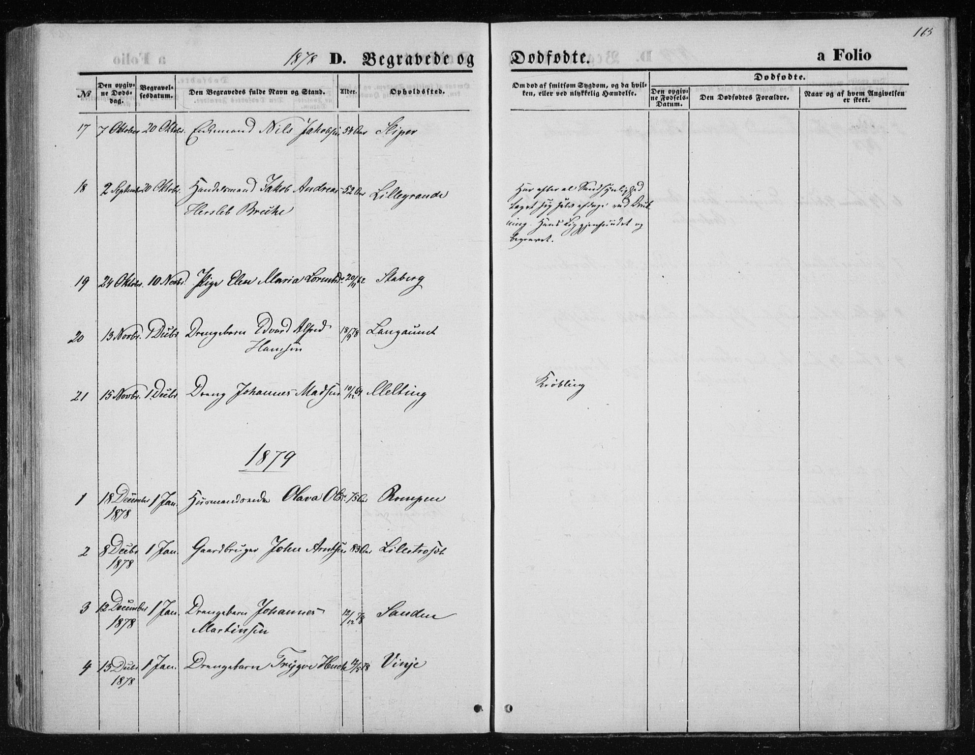 Ministerialprotokoller, klokkerbøker og fødselsregistre - Nord-Trøndelag, SAT/A-1458/733/L0324: Parish register (official) no. 733A03, 1870-1883, p. 165