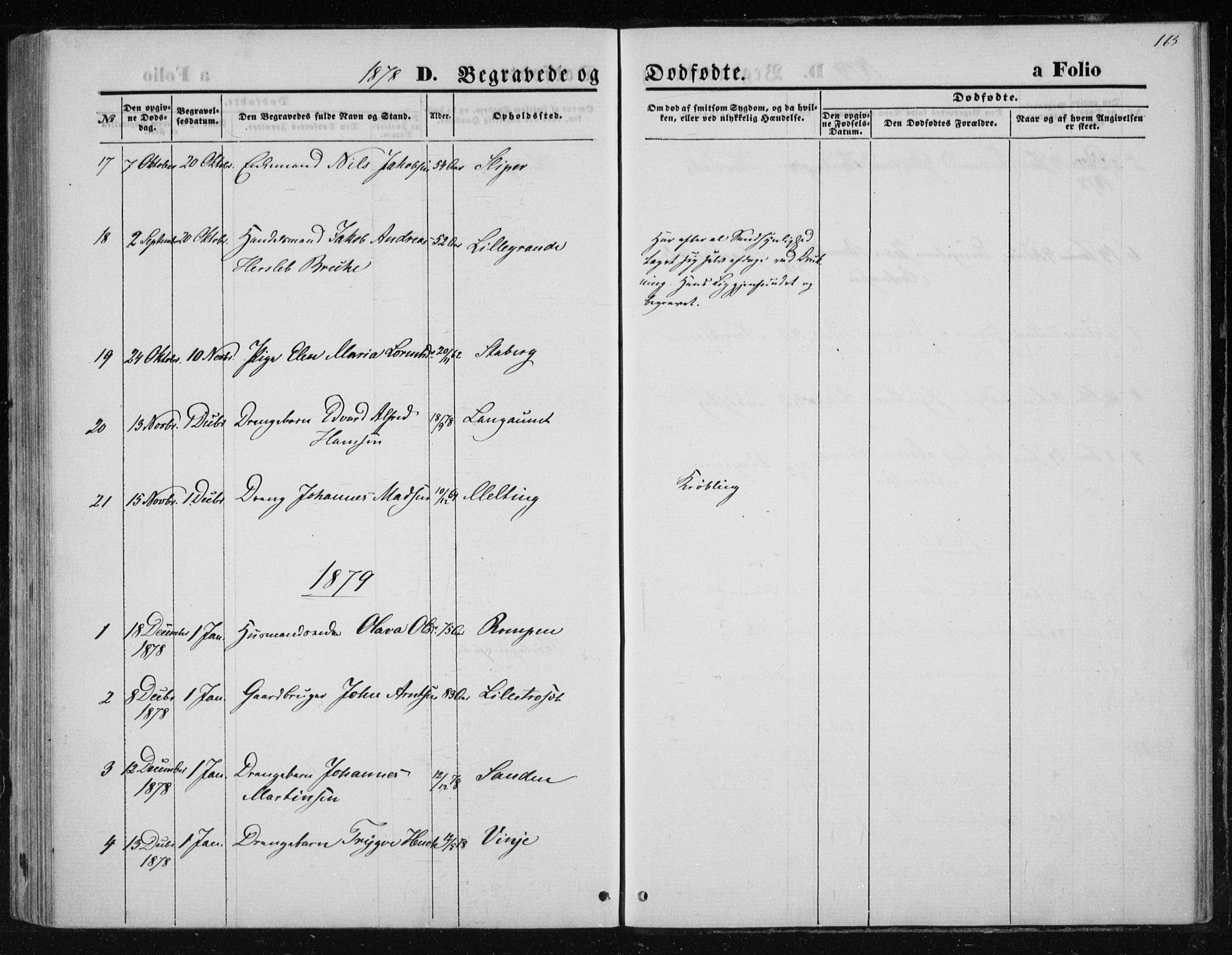 Ministerialprotokoller, klokkerbøker og fødselsregistre - Nord-Trøndelag, AV/SAT-A-1458/733/L0324: Parish register (official) no. 733A03, 1870-1883, p. 165