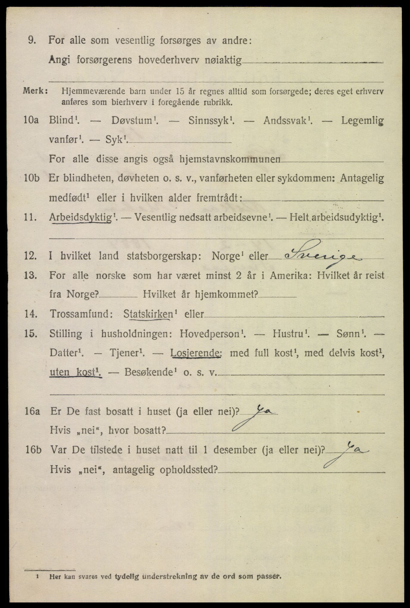 SAK, 1920 census for Søgne, 1920, p. 5632