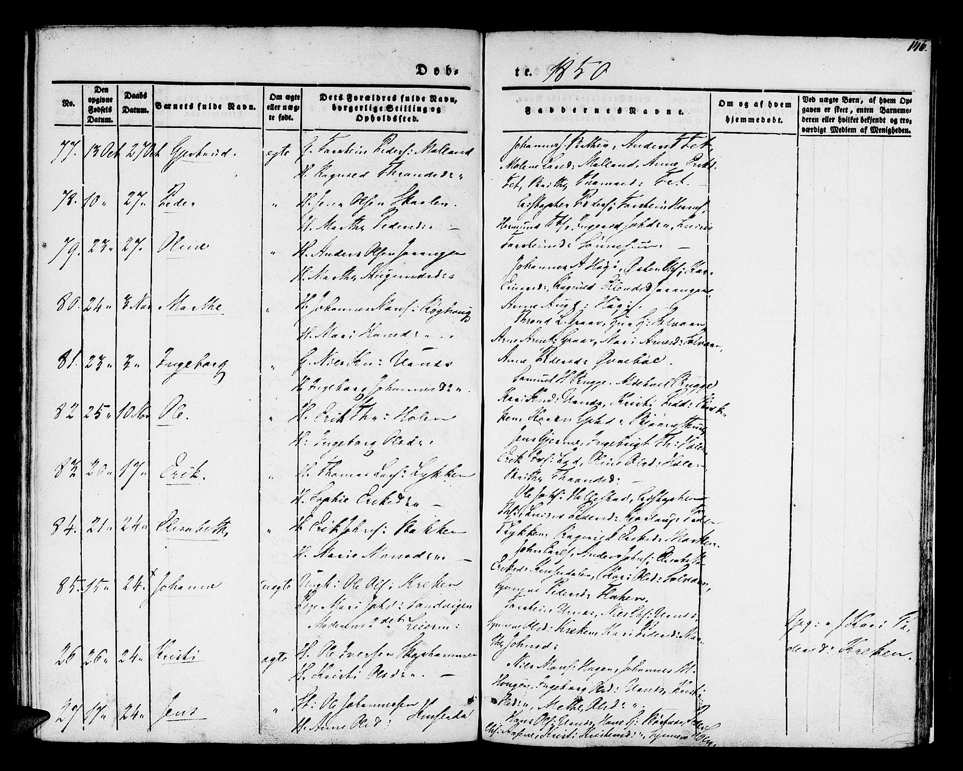 Hafslo sokneprestembete, AV/SAB-A-80301/H/Haa/Haaa/L0005: Parish register (official) no. A 5, 1834-1852, p. 146