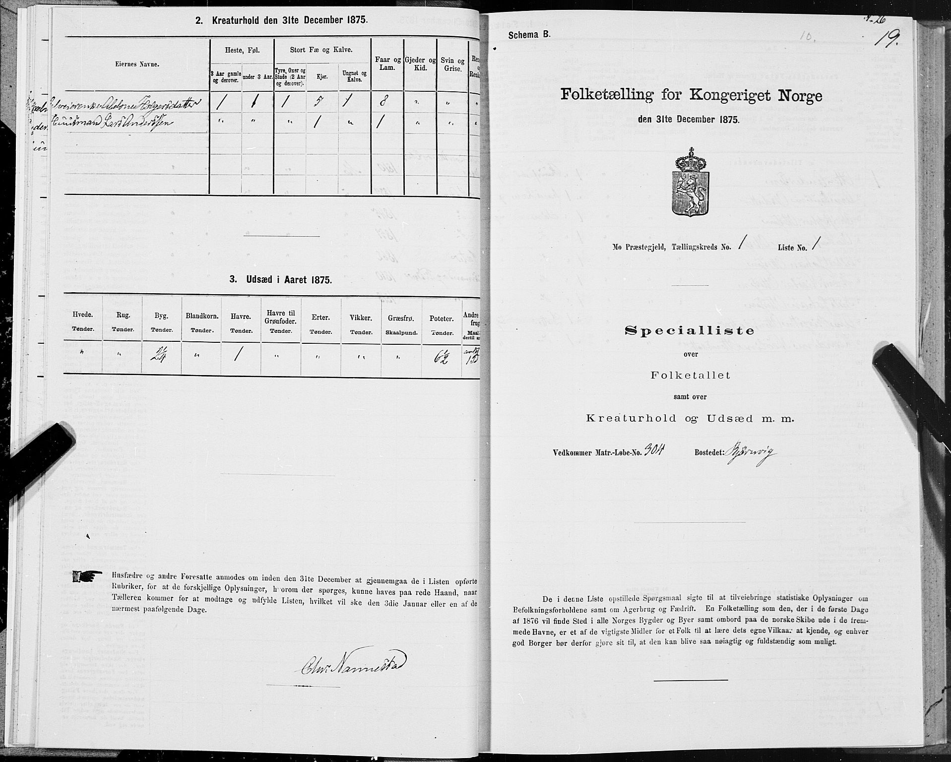 SAT, 1875 census for 1833P Mo, 1875, p. 1019