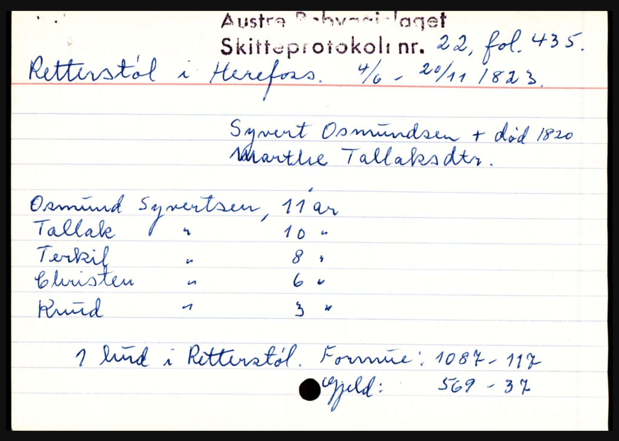 Østre Råbyggelag sorenskriveri, AV/SAK-1221-0016/H, p. 10897