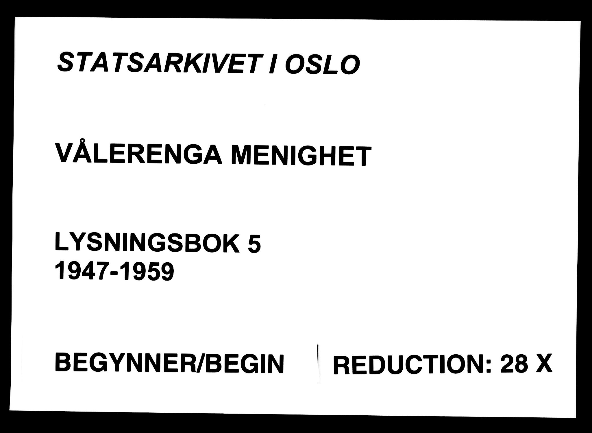 Vålerengen prestekontor Kirkebøker, SAO/A-10878/H/Ha/L0005: Banns register no. 5, 1947-1959