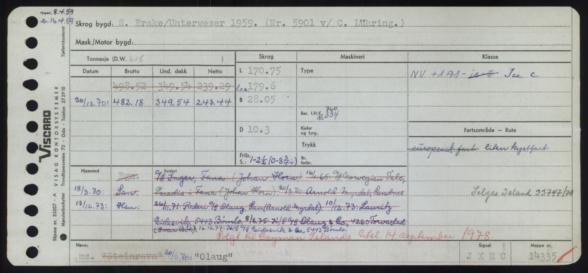 Sjøfartsdirektoratet med forløpere, Skipsmålingen, RA/S-1627/H/Hd/L0028: Fartøy, O, p. 179