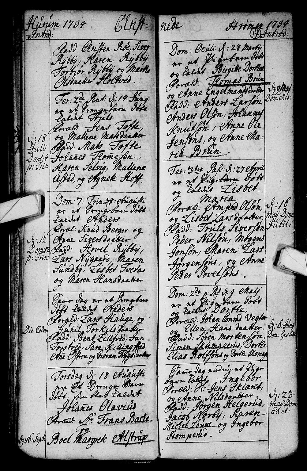 Hurum kirkebøker, AV/SAKO-A-229/F/Fa/L0002: Parish register (official) no. 2, 1733-1757, p. 17