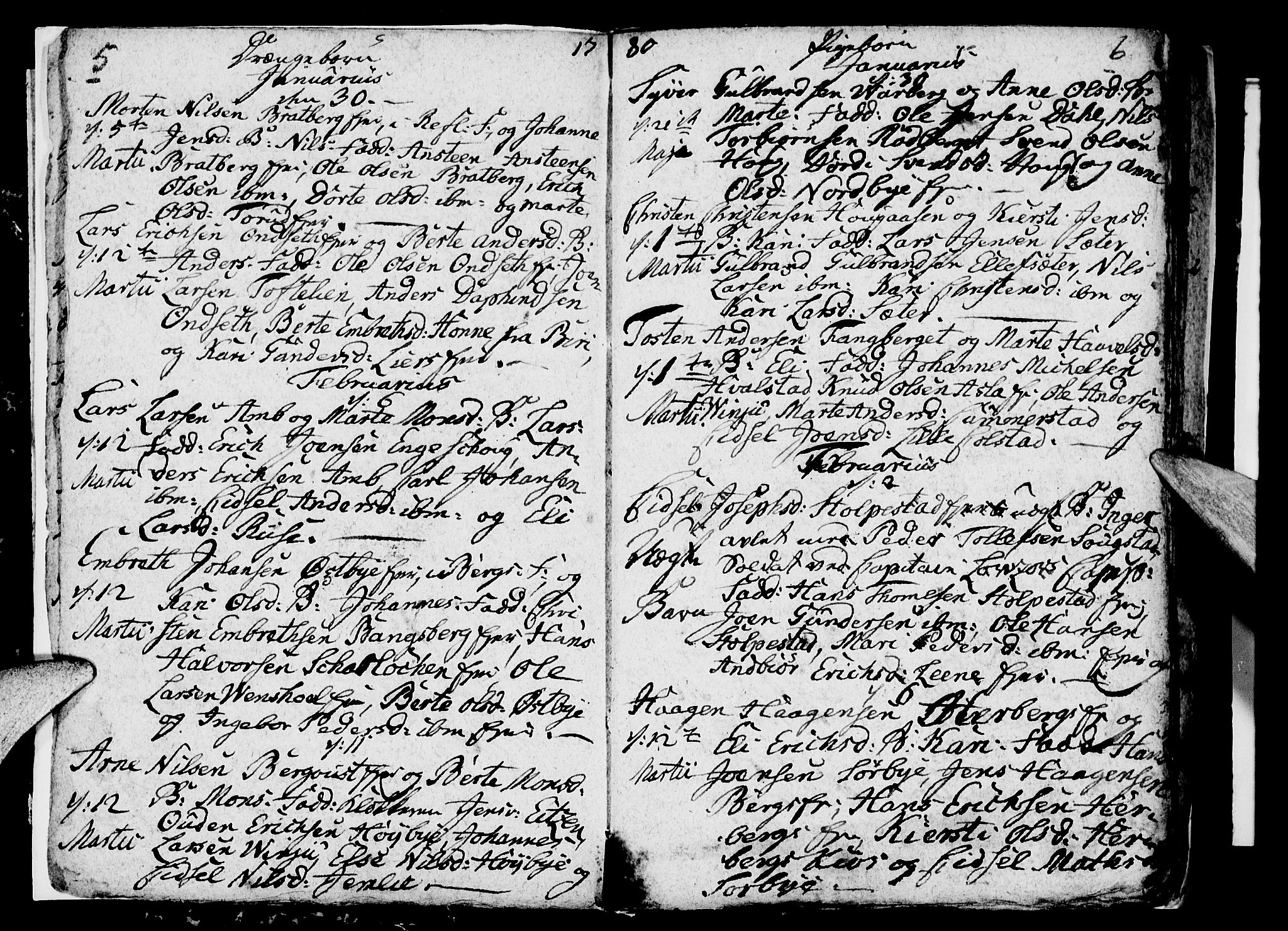 Ringsaker prestekontor, AV/SAH-PREST-014/I/Ia/L0005/0003: Parish register draft no. 5.3, 1780-1784, p. 5-6