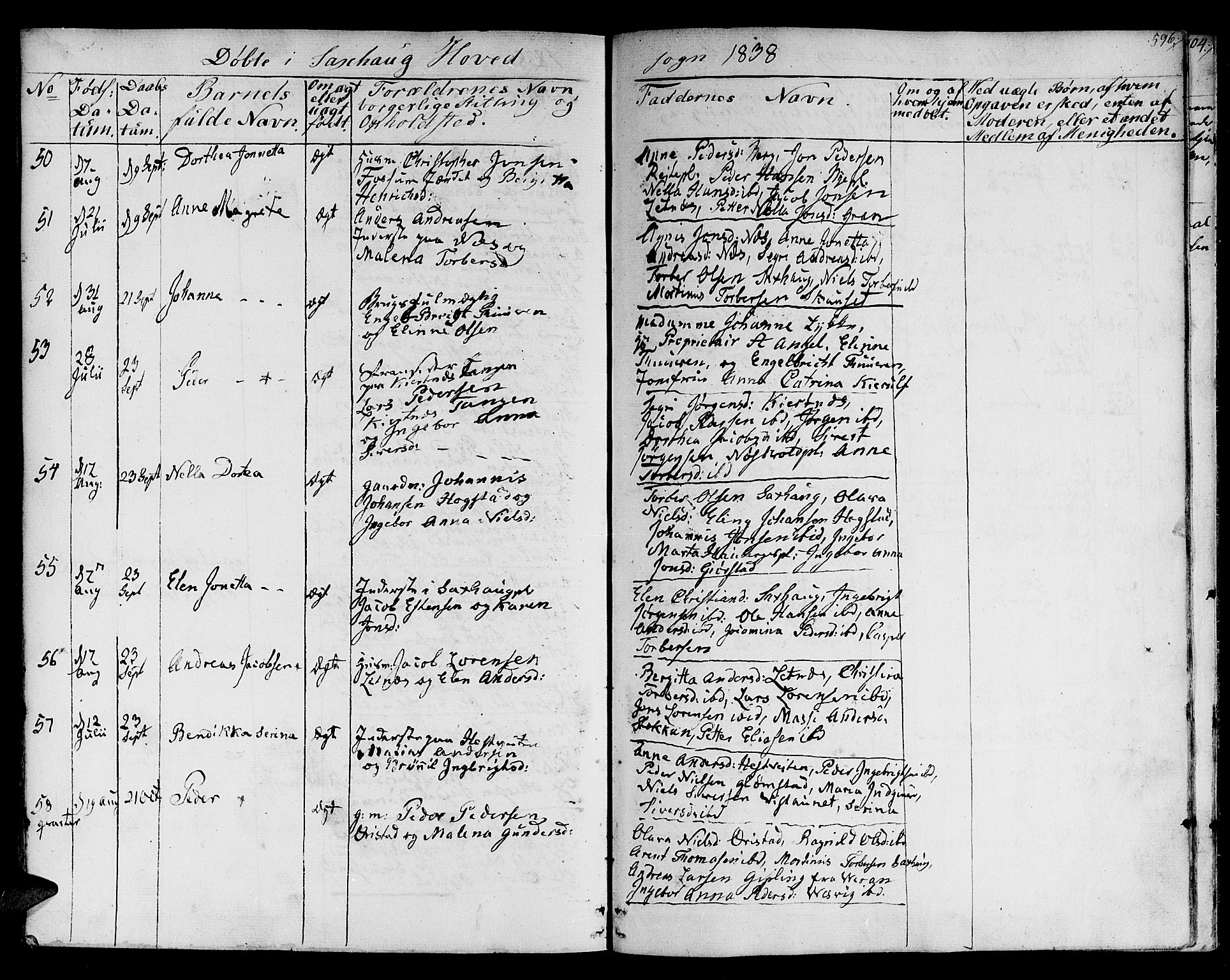 Ministerialprotokoller, klokkerbøker og fødselsregistre - Nord-Trøndelag, SAT/A-1458/730/L0277: Parish register (official) no. 730A06 /1, 1830-1839, p. 596