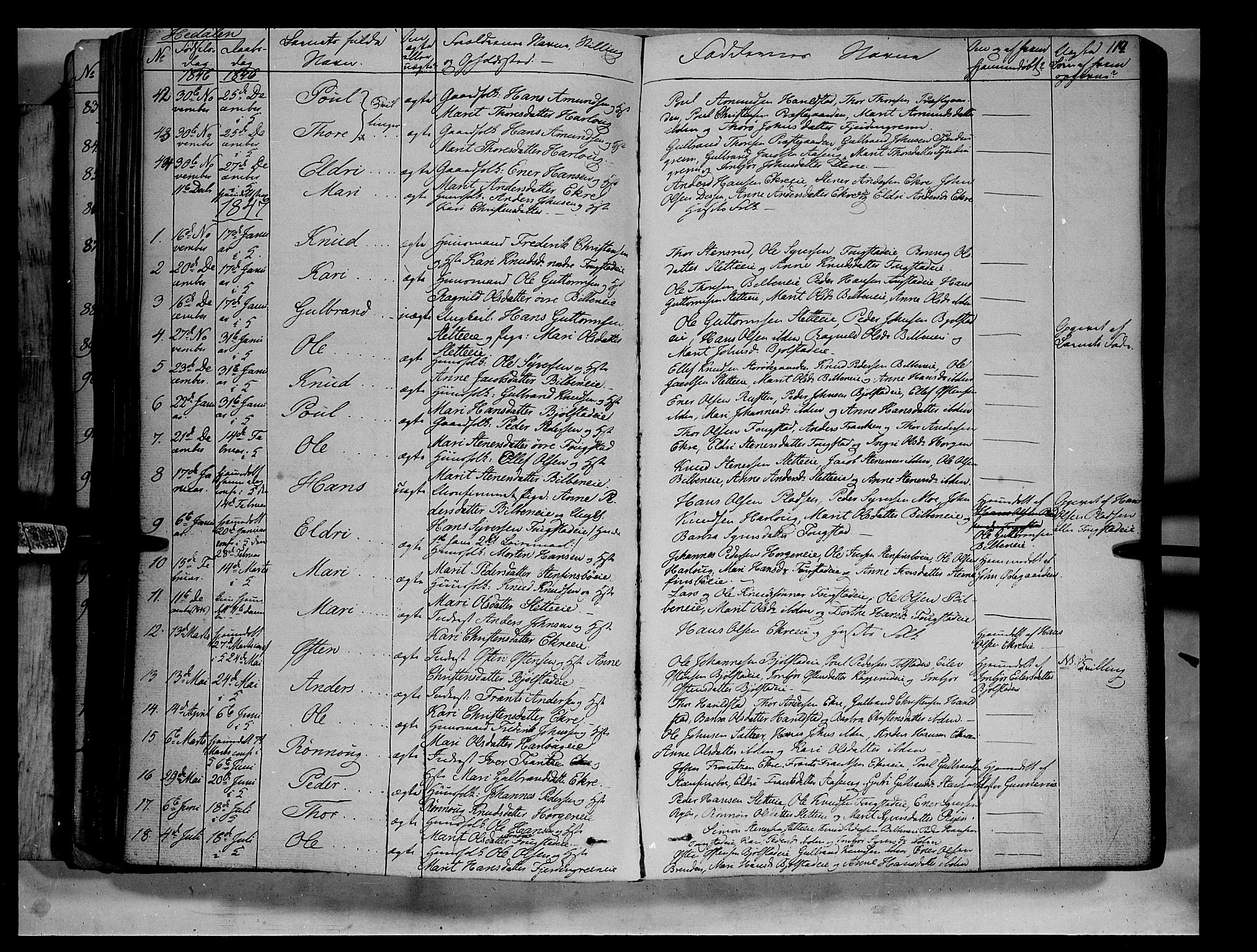 Vågå prestekontor, SAH/PREST-076/H/Ha/Haa/L0005: Parish register (official) no. 5 /2, 1842-1856, p. 119