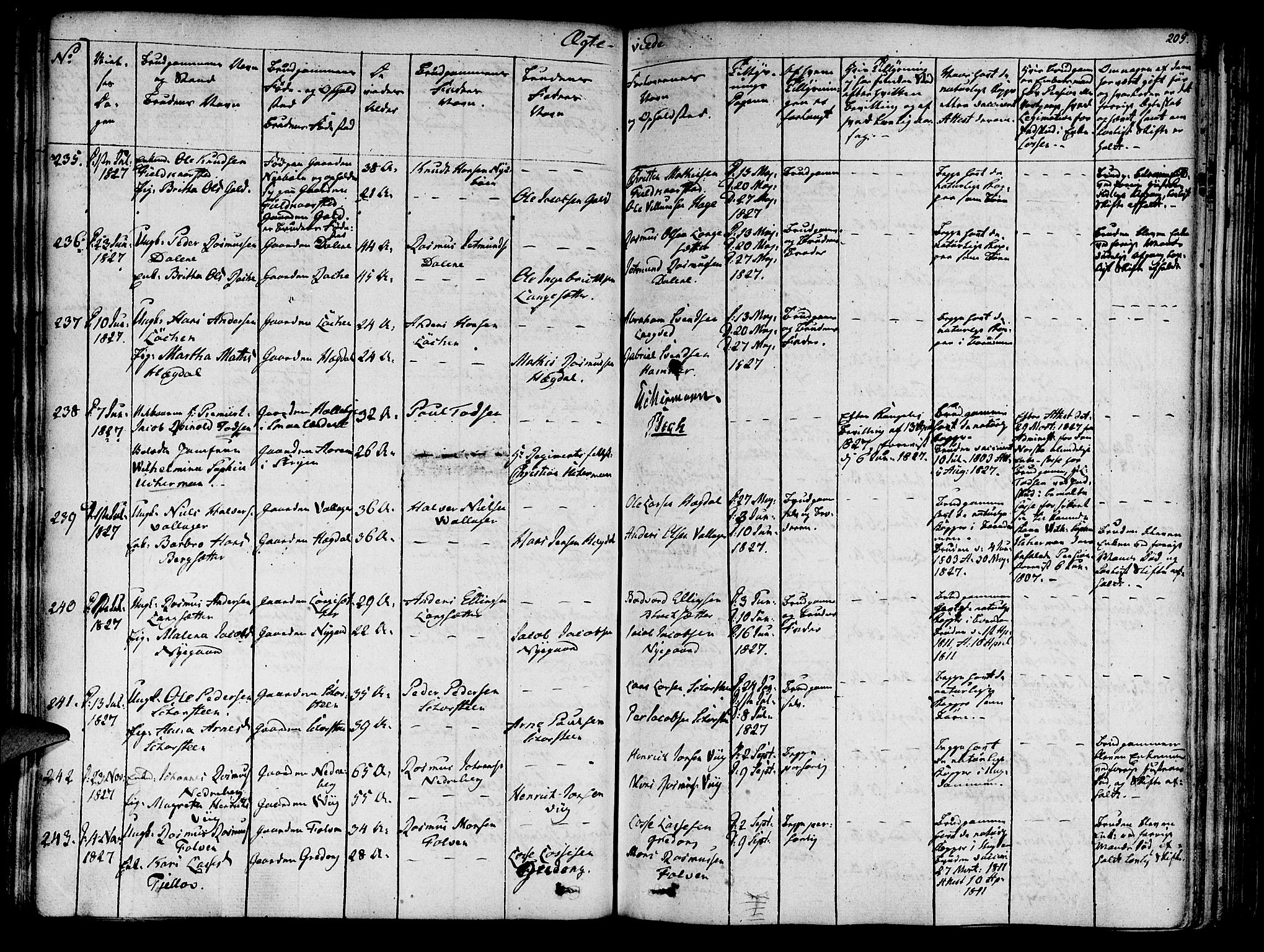 Innvik sokneprestembete, SAB/A-80501: Parish register (official) no. A 3, 1820-1832, p. 205